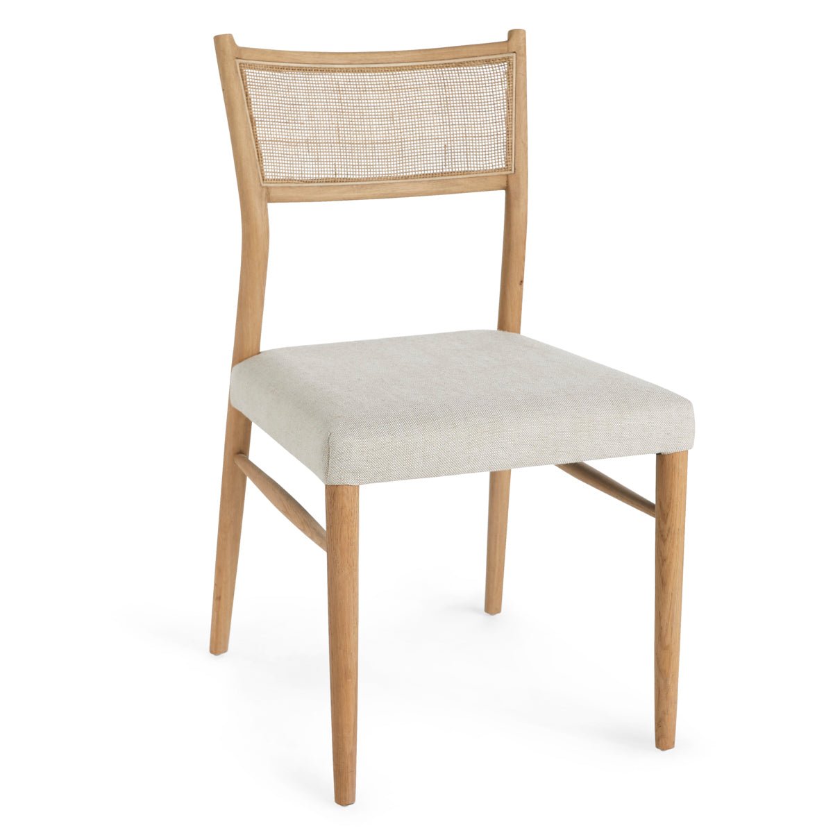 Oak & Rattan - Back Dining Chair, Set of 2 - Wisteria
