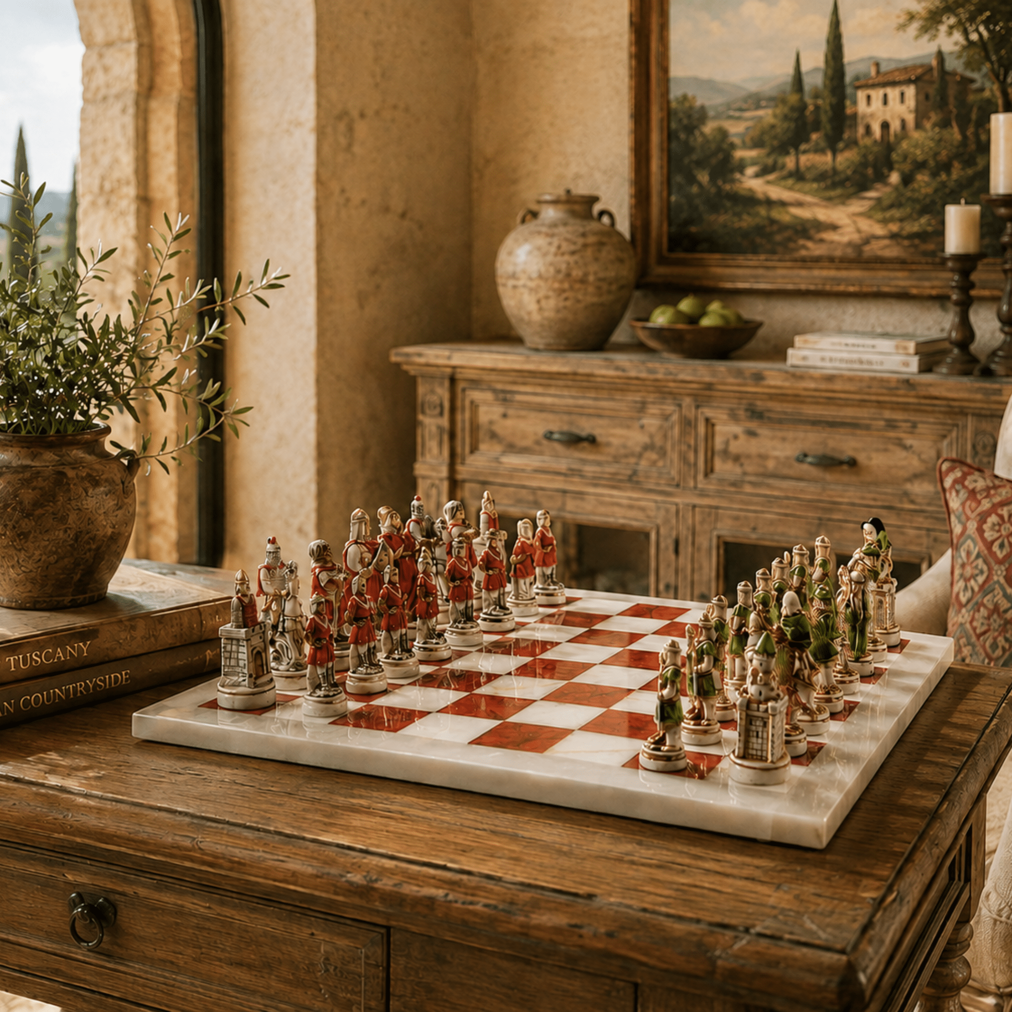 The Camelot Realm Chess Set - Wisteria