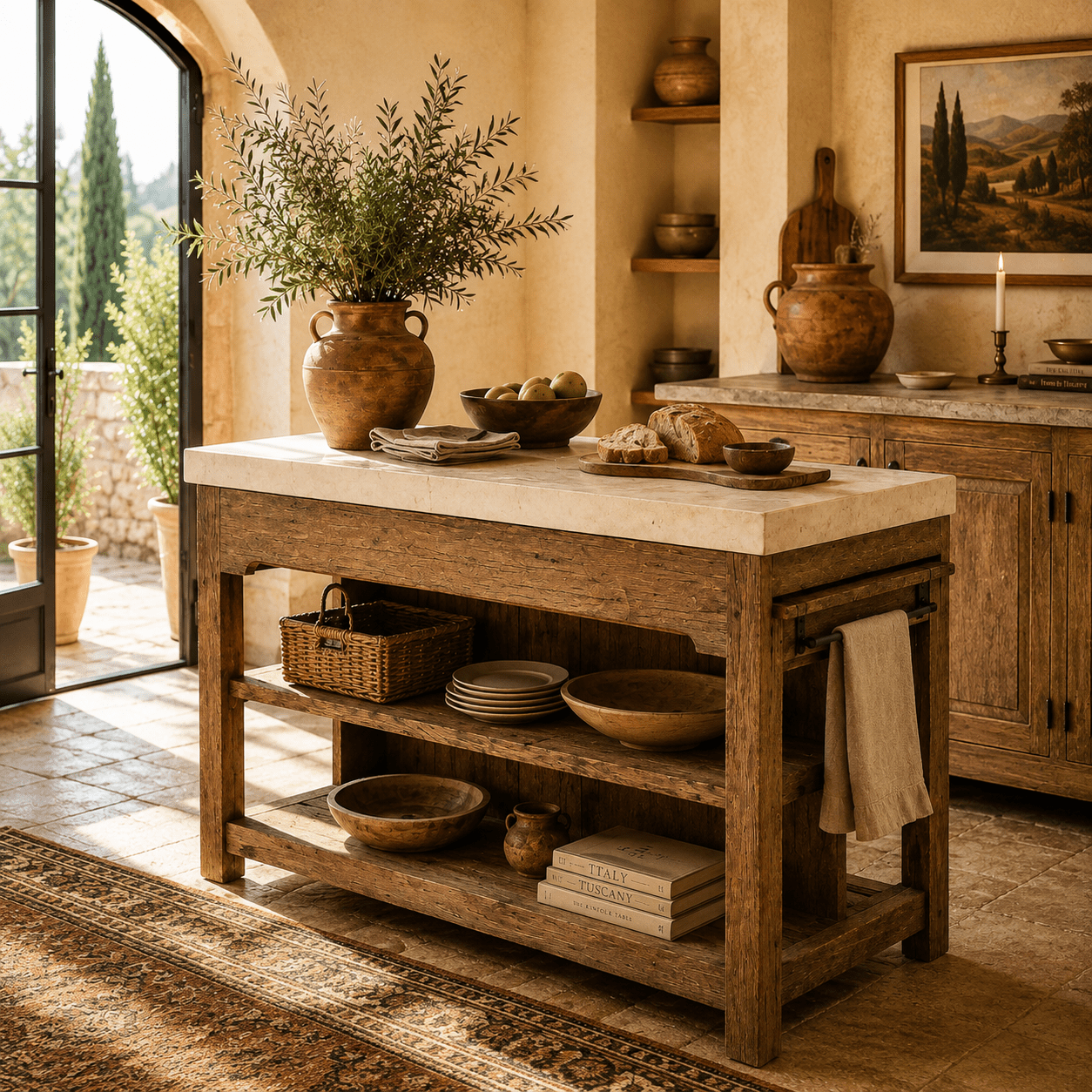 Viterra Reclaimed Wood Island - Wisteria