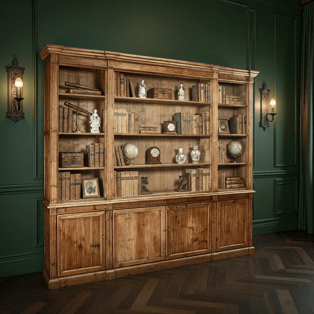 Somerset Solid Pine Bookcase - Wisteria