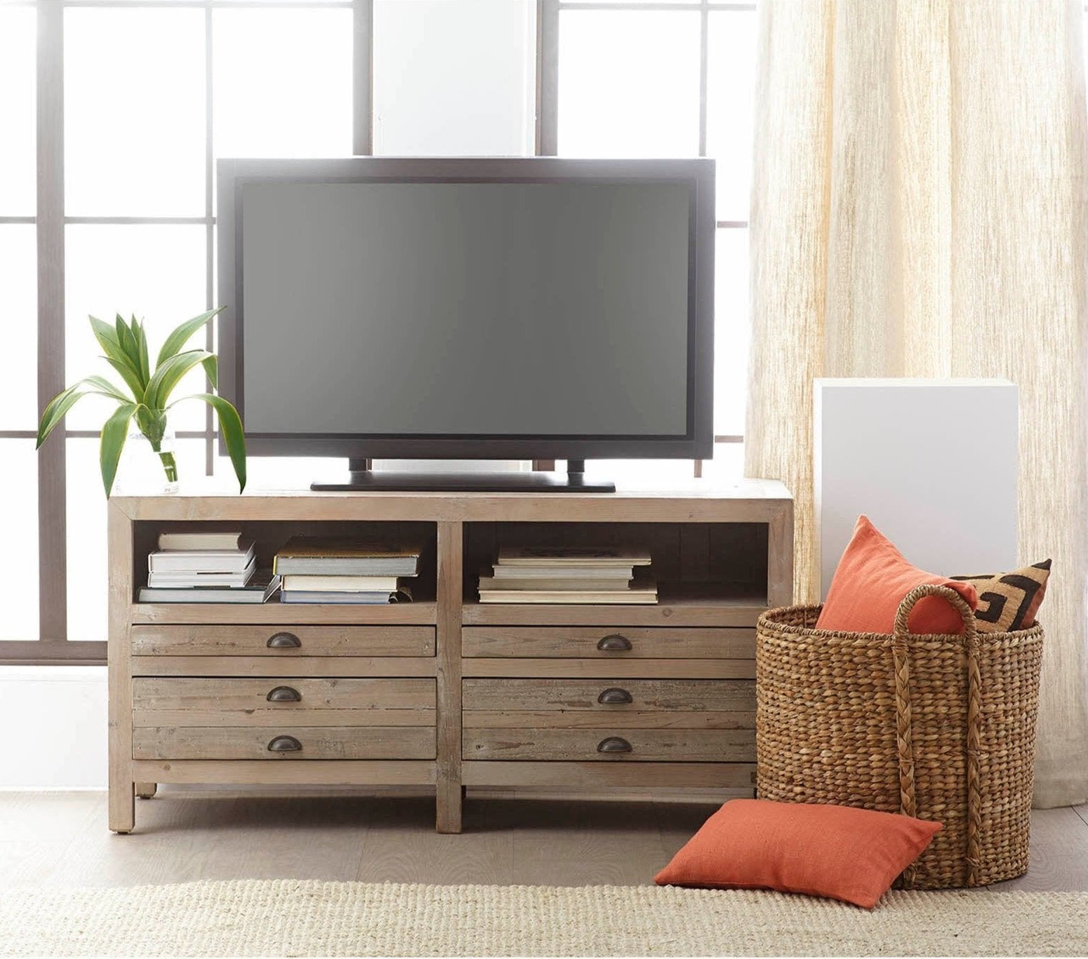 Reclaimed Wood Console - Two Column