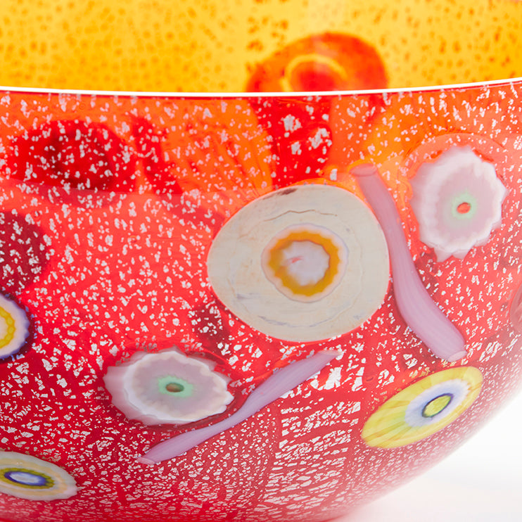 Millefiori Murano Glass Bowl