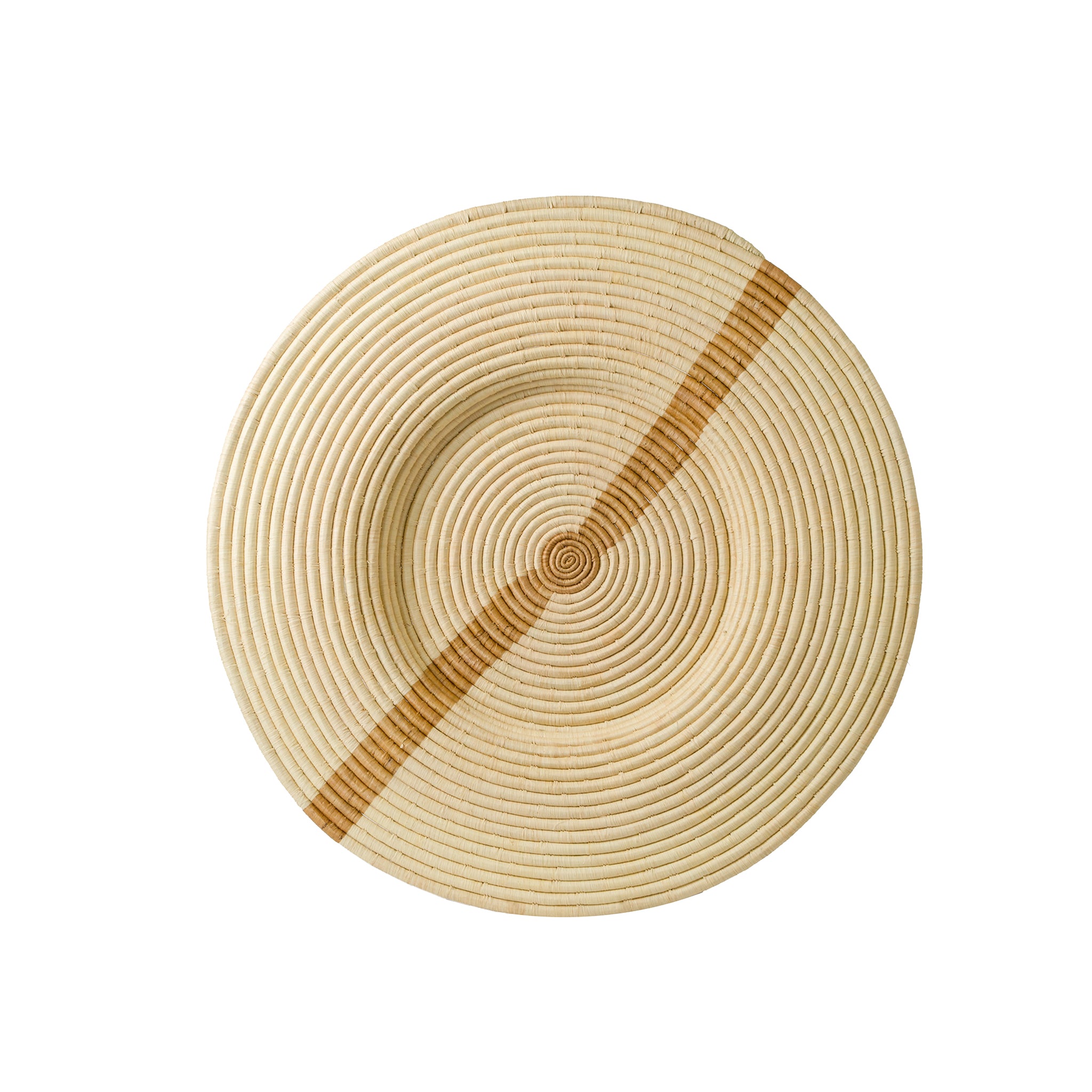 Zip Woven Wall Art Plate in Neutrals 32"