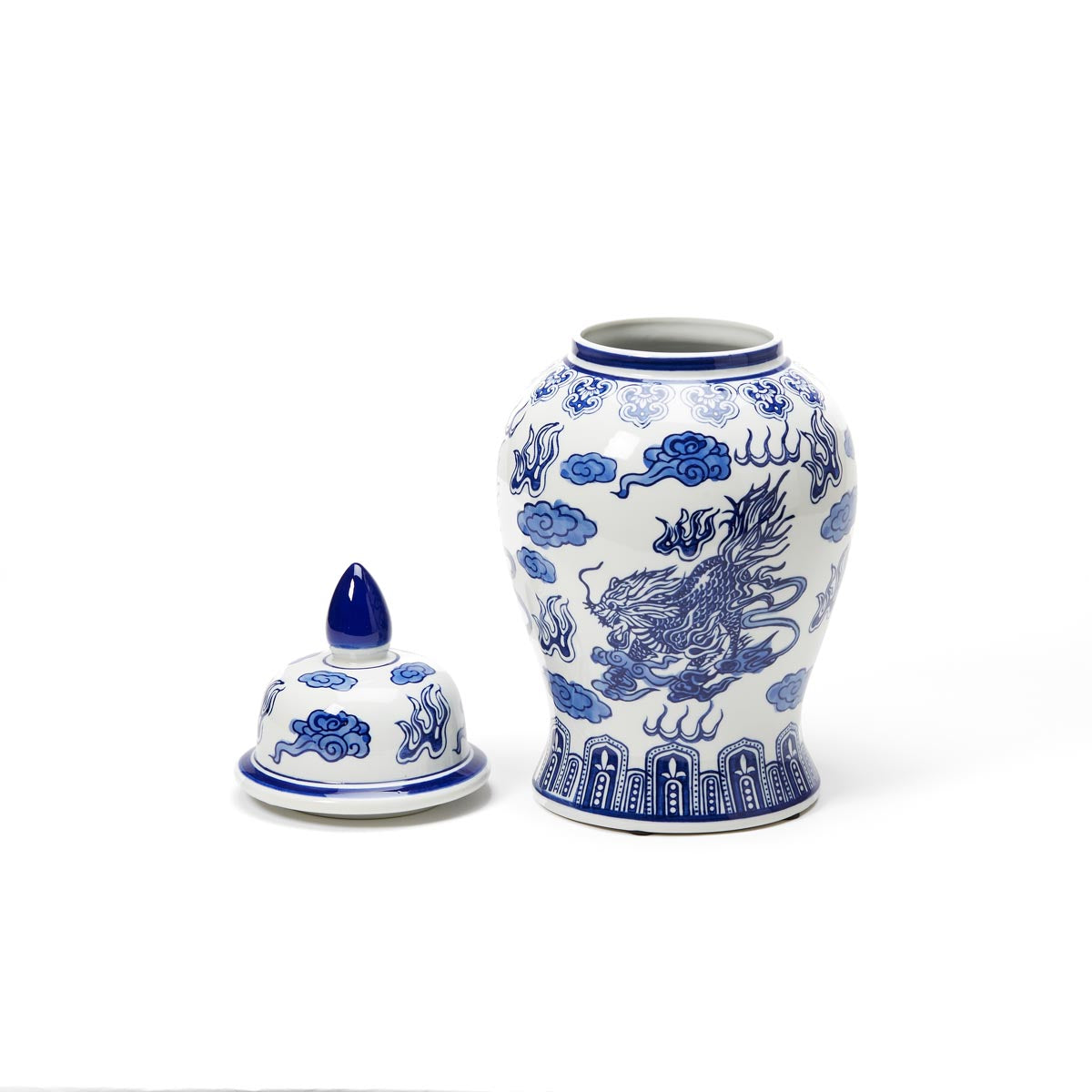 Classic Chinoiserie Temple Jar
