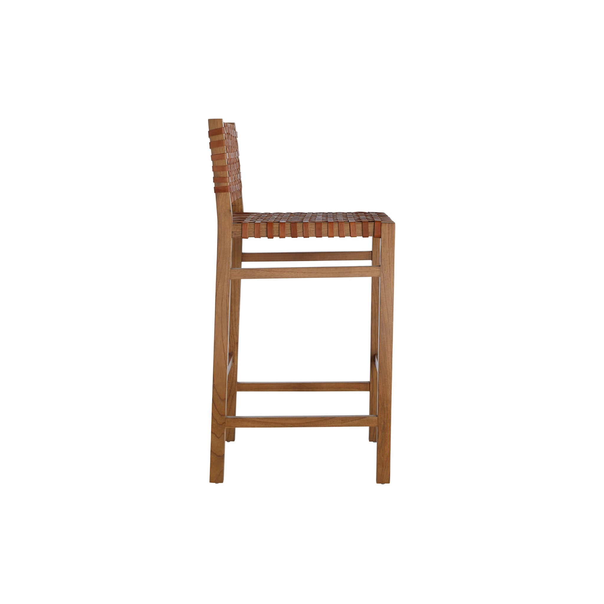 Natura Woven Leather Bar Stool