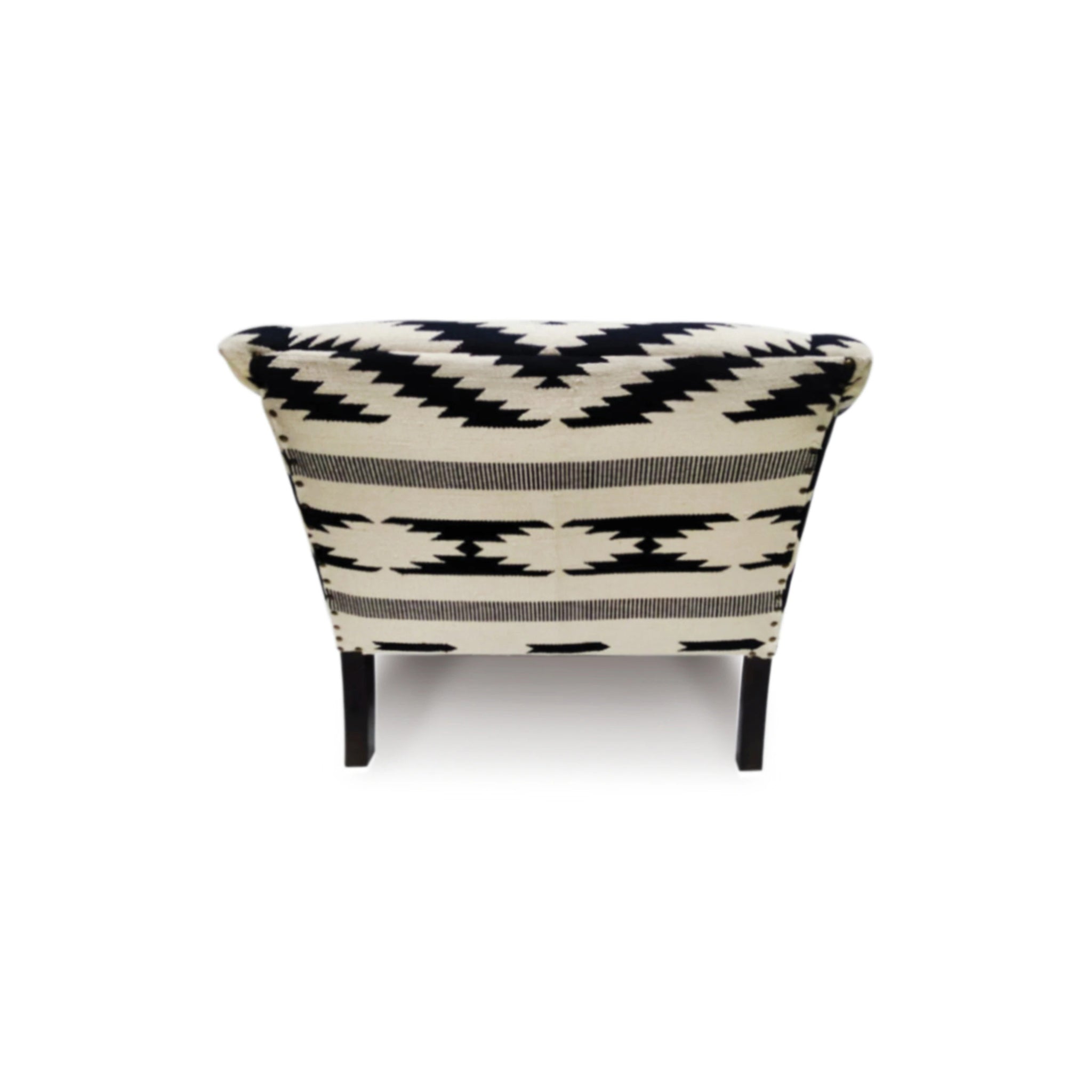 Favorite Black White Handmade Bridal Rug Upholstered Chair – Wisteria