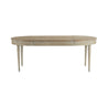Gustavian Extension Table Expanded - Isometric View with White Background