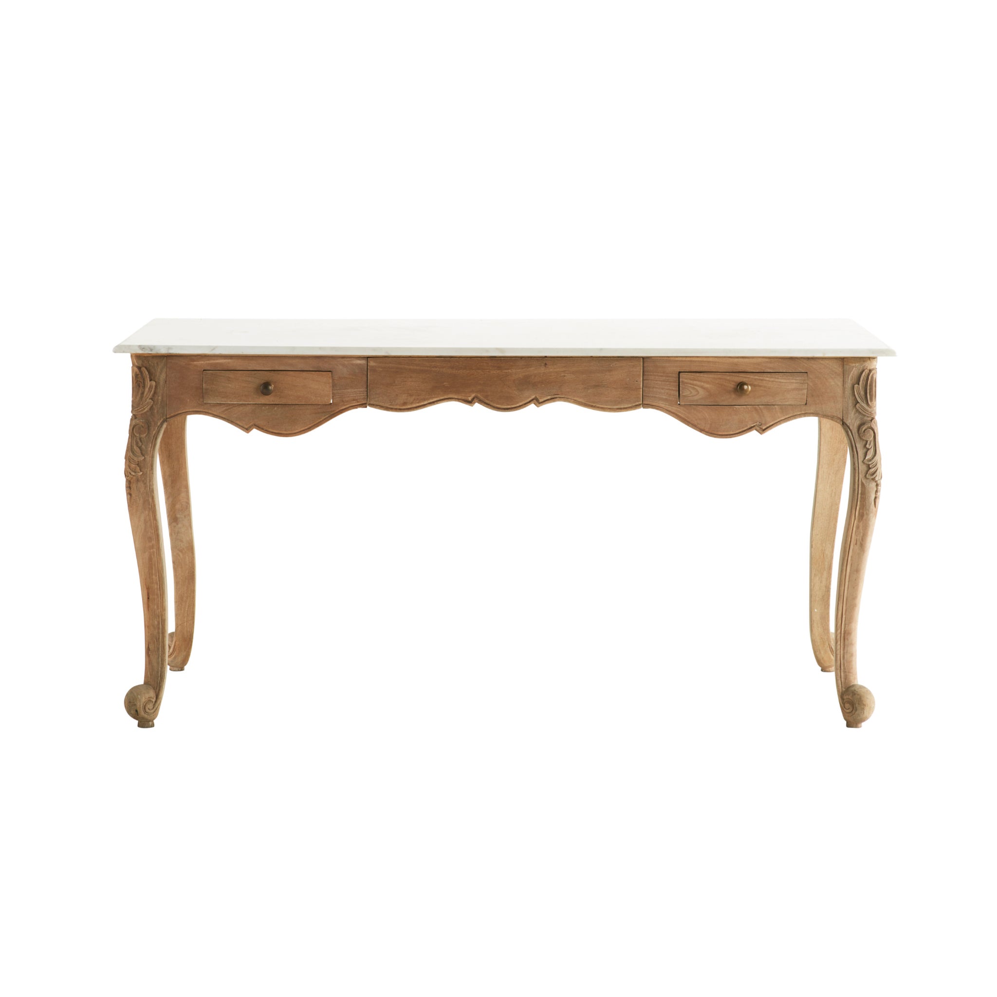 Front View of The Memsahib's Desk on White Background