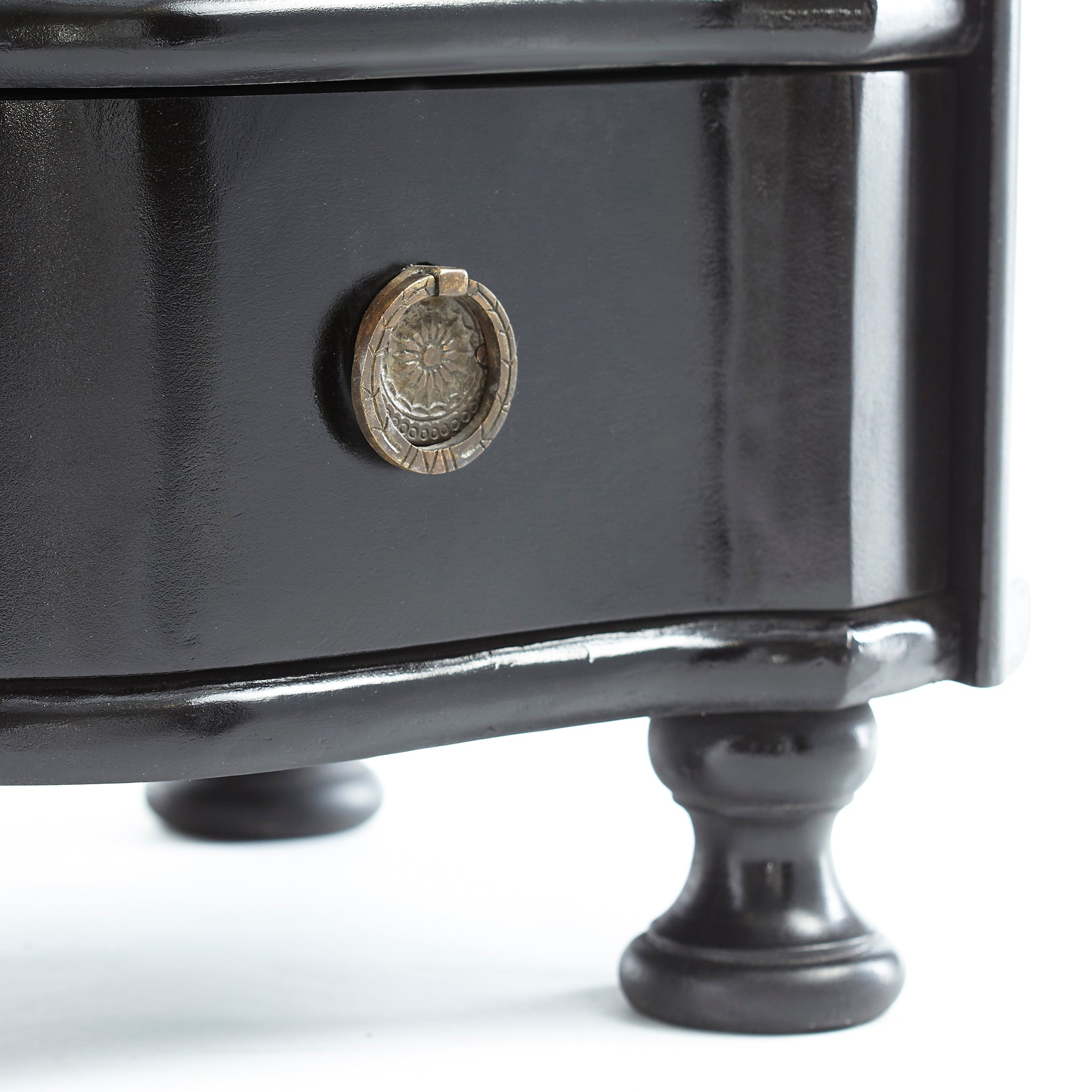 Black Bowfront Chest