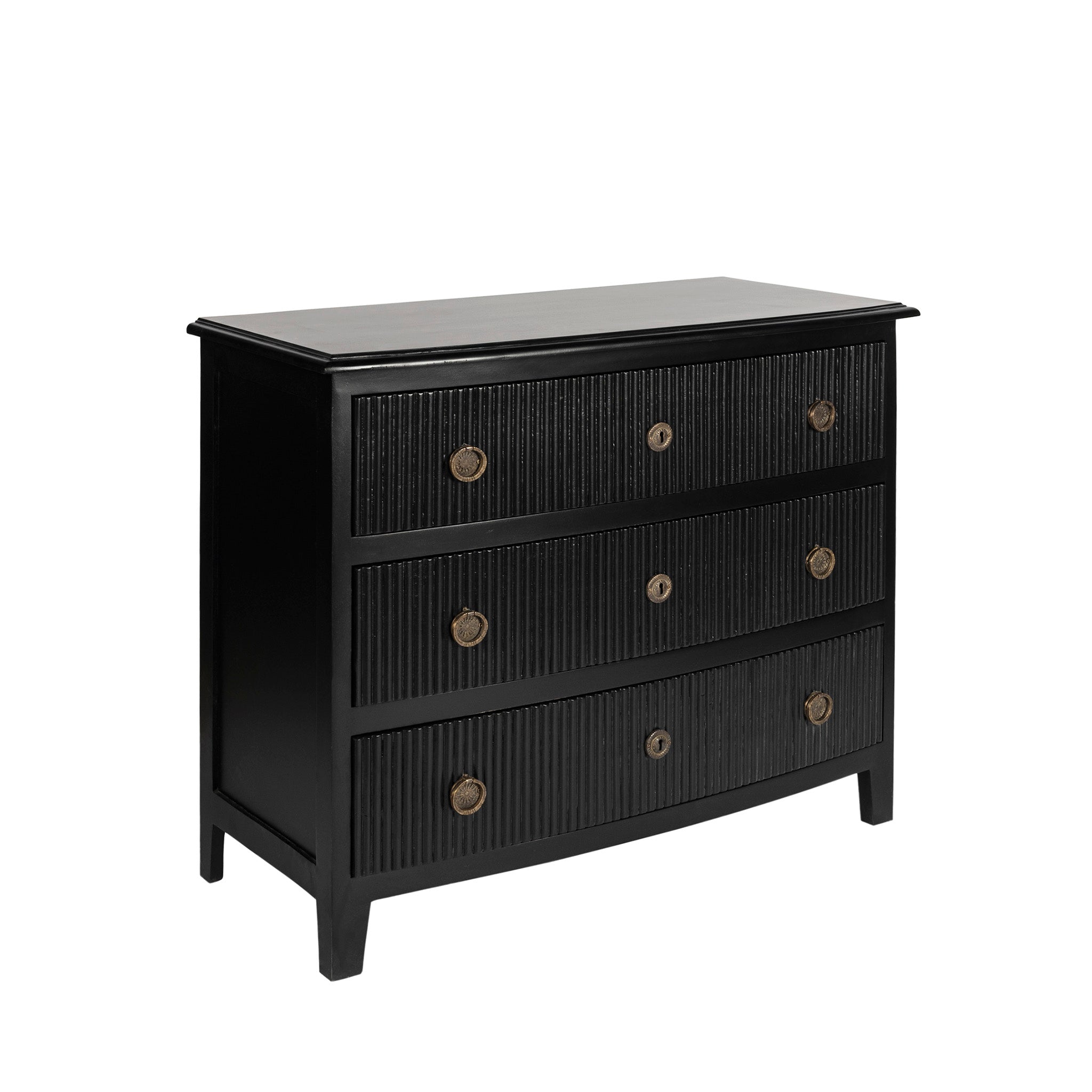 Black & Ivory Lincoln Chest of Drawers | Solid Wood Black & Ivory Lincoln Chest of Drawers | Solid Wood