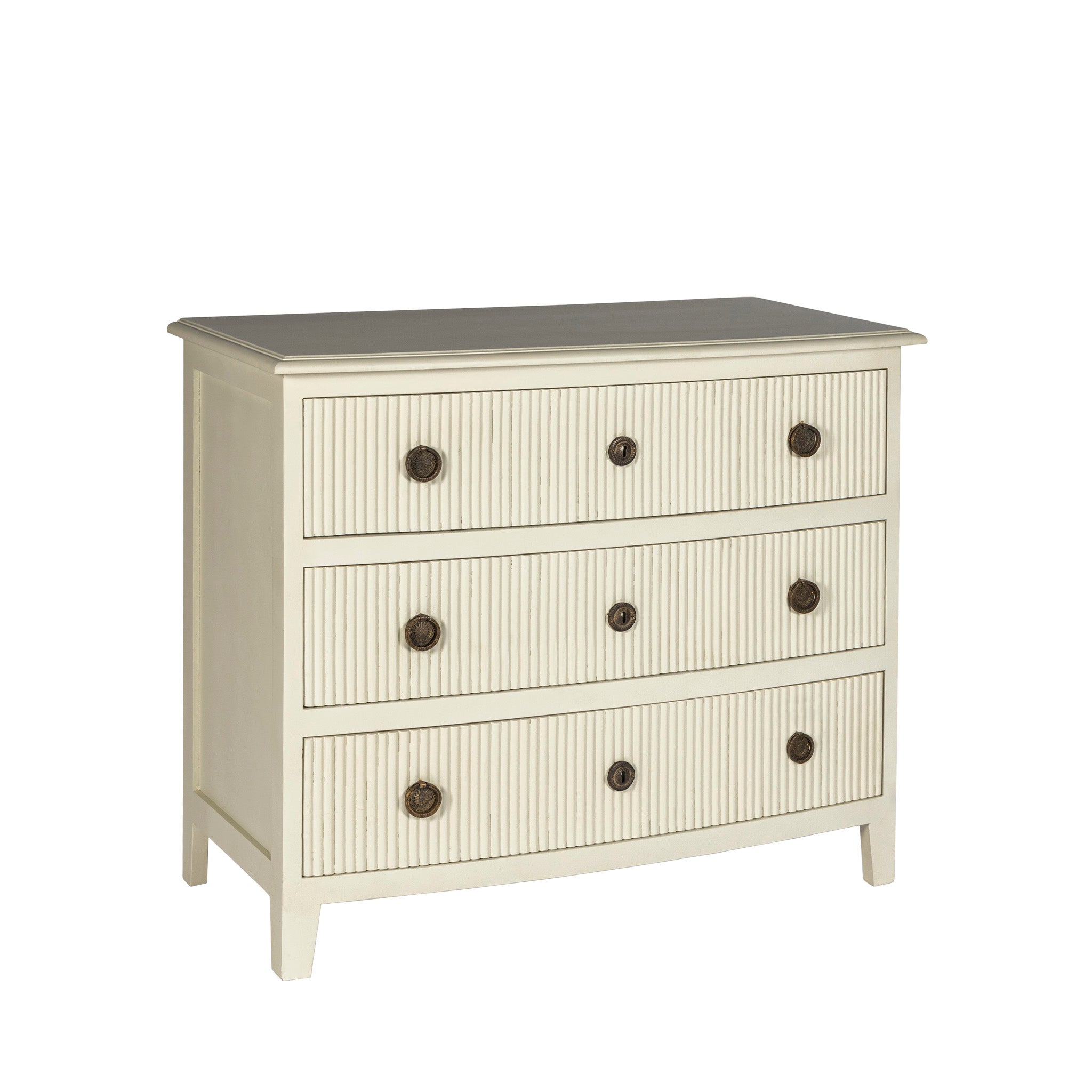 White Lincoln Chest Full View With White Background