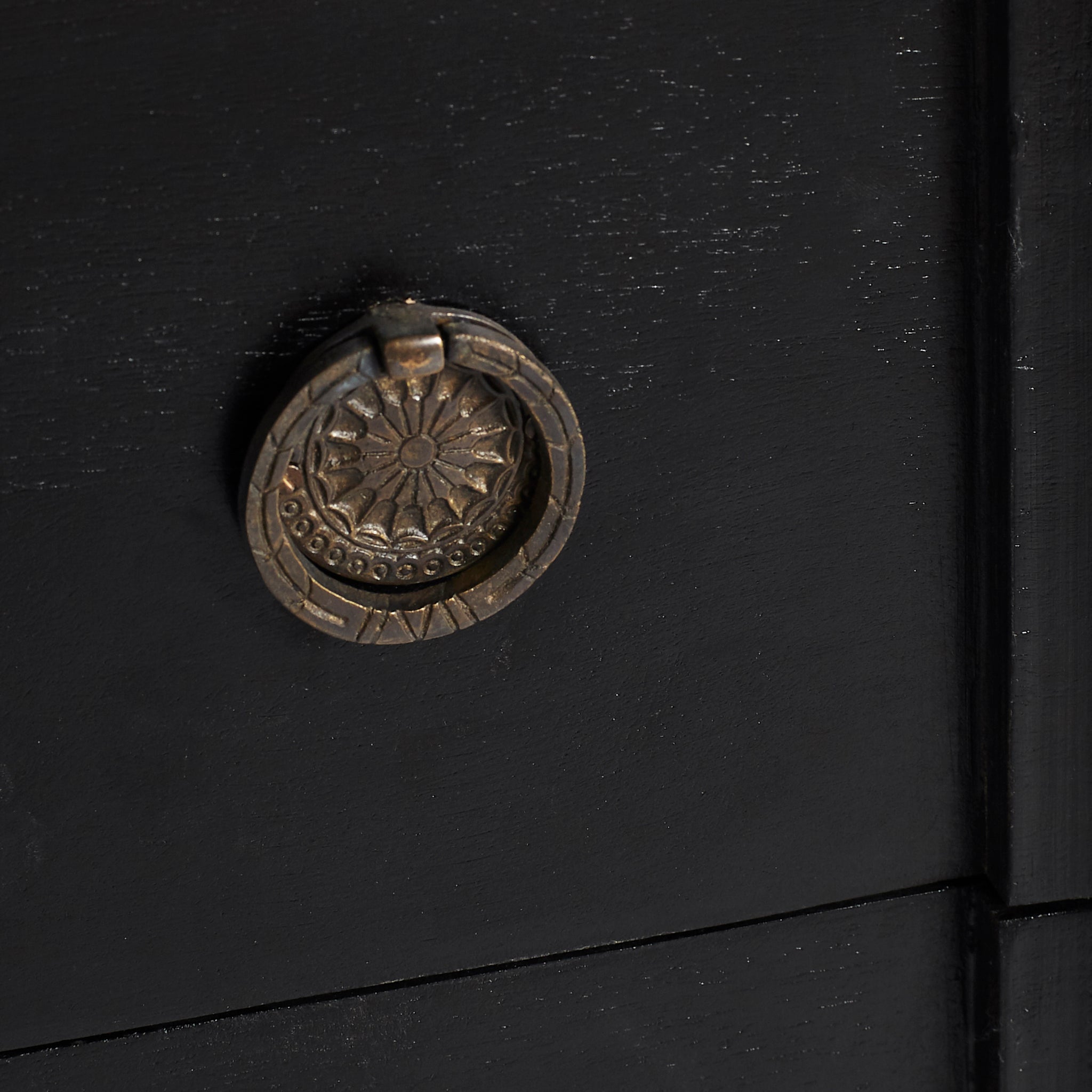 Closeup View of the Directoire Chest Drawer Handle