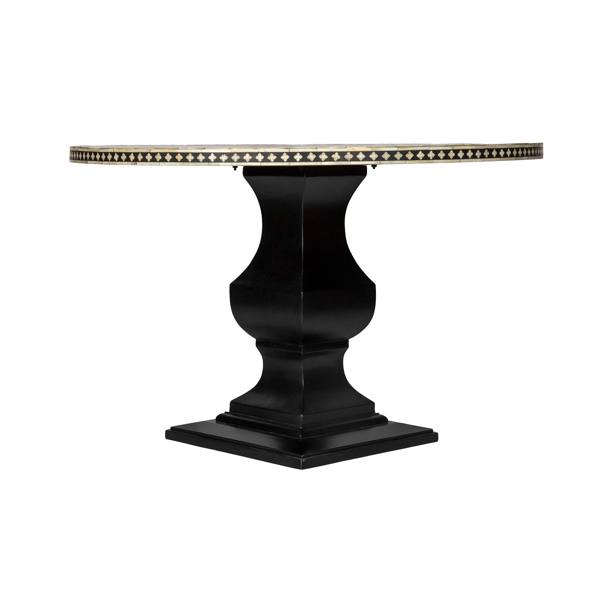 Front View of the Moorish Dining Table on a White Background