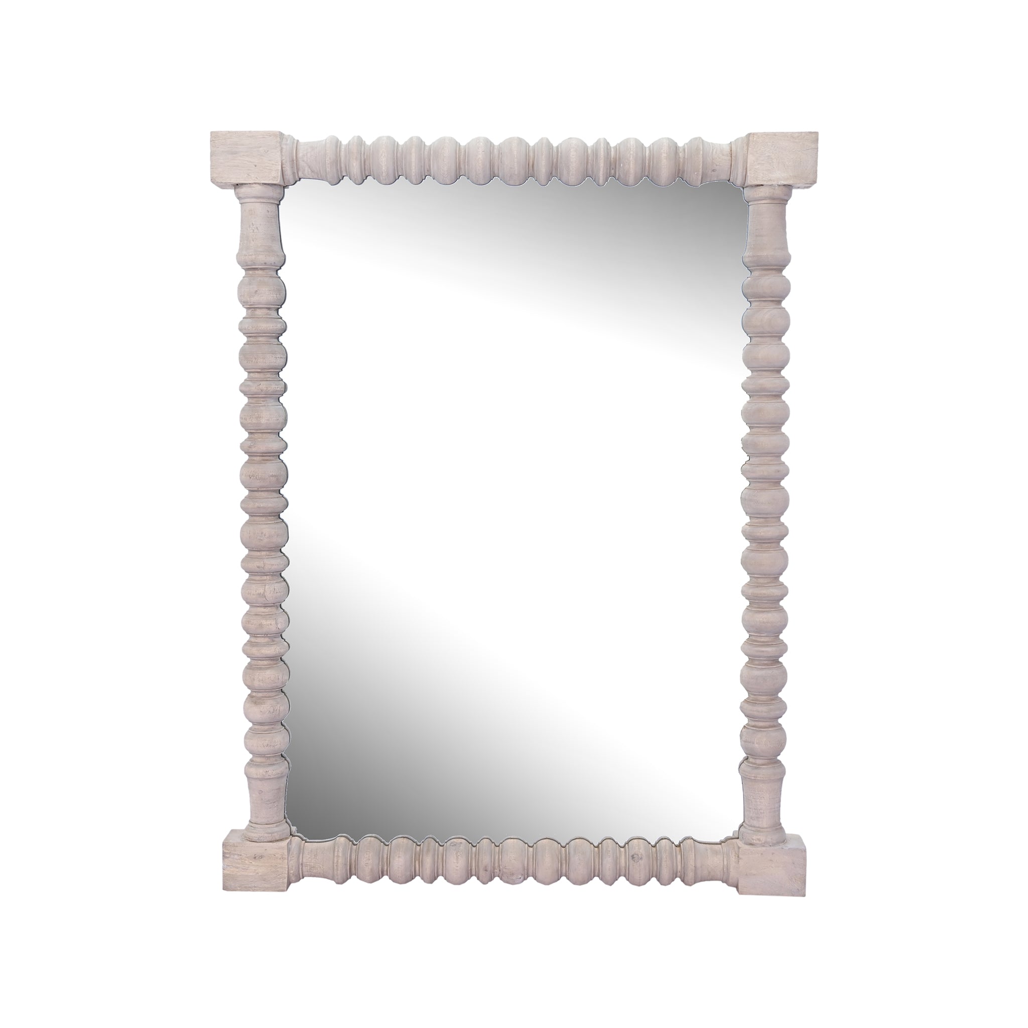 Barley Twist Wooden Mirror