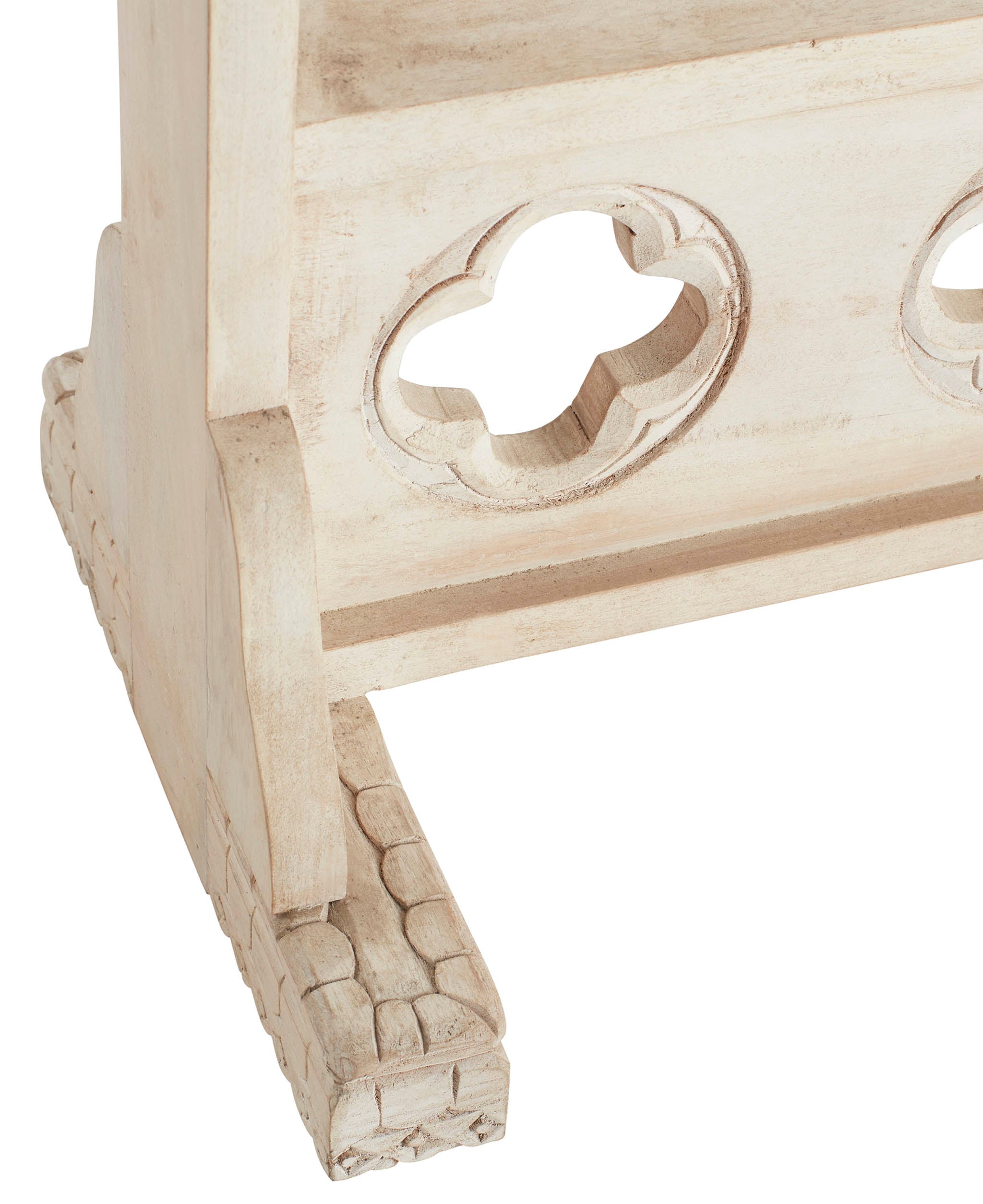 Cathedral Limewash Wood Console