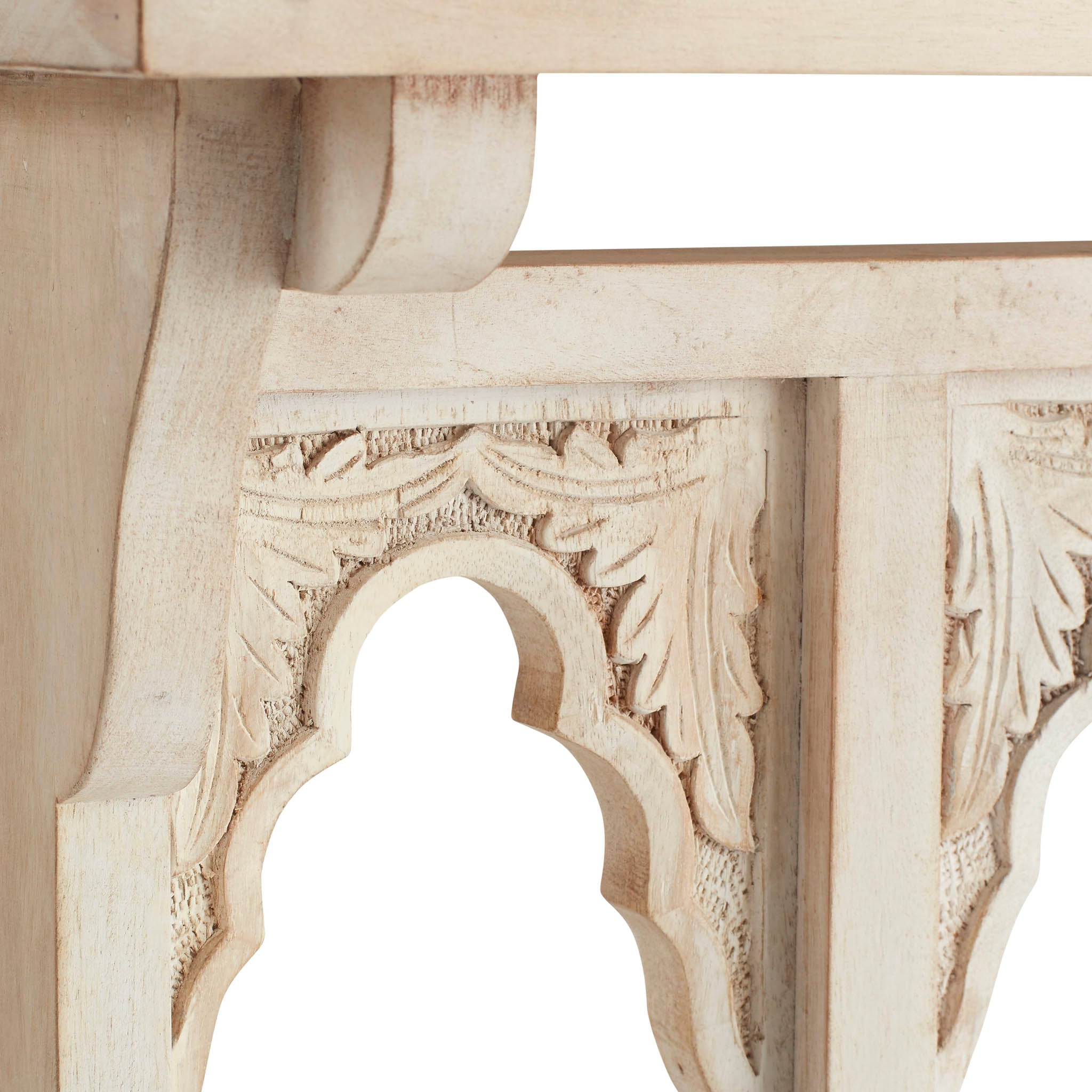 Cathedral Limewash Wood Console