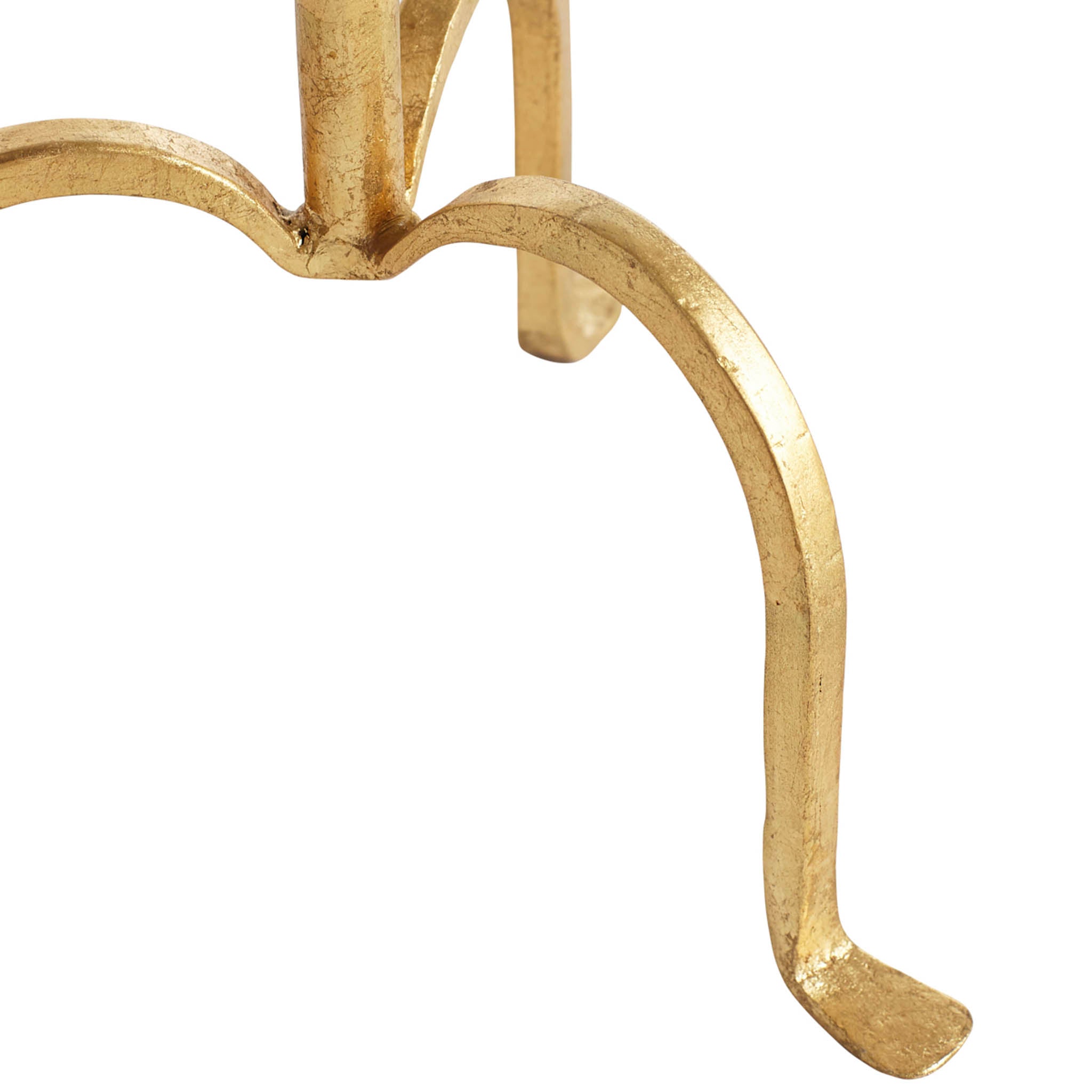 Tripod Iron Side Table - Gold