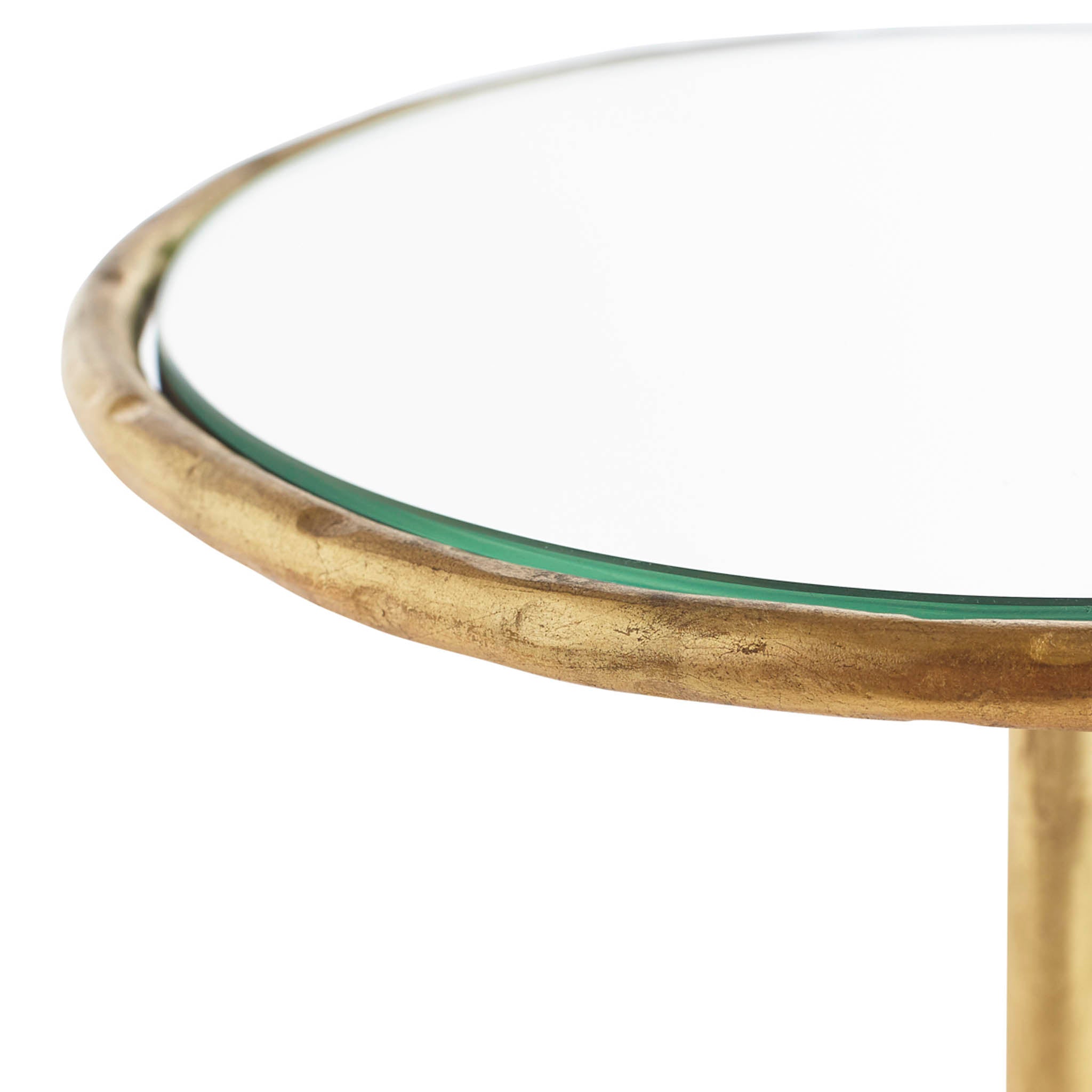 Tripod Iron Side Table - Gold