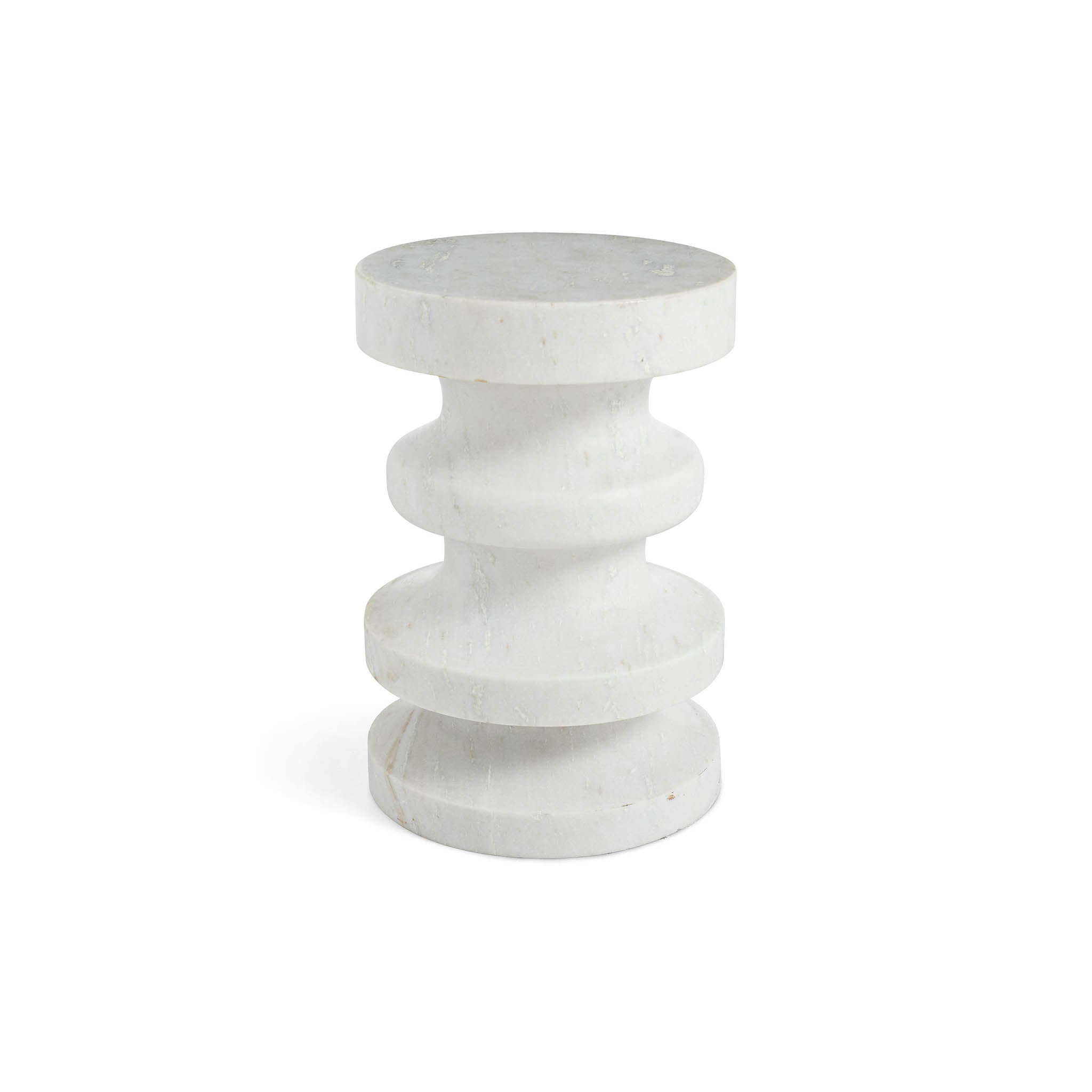 Hand-Carved Marble Stool