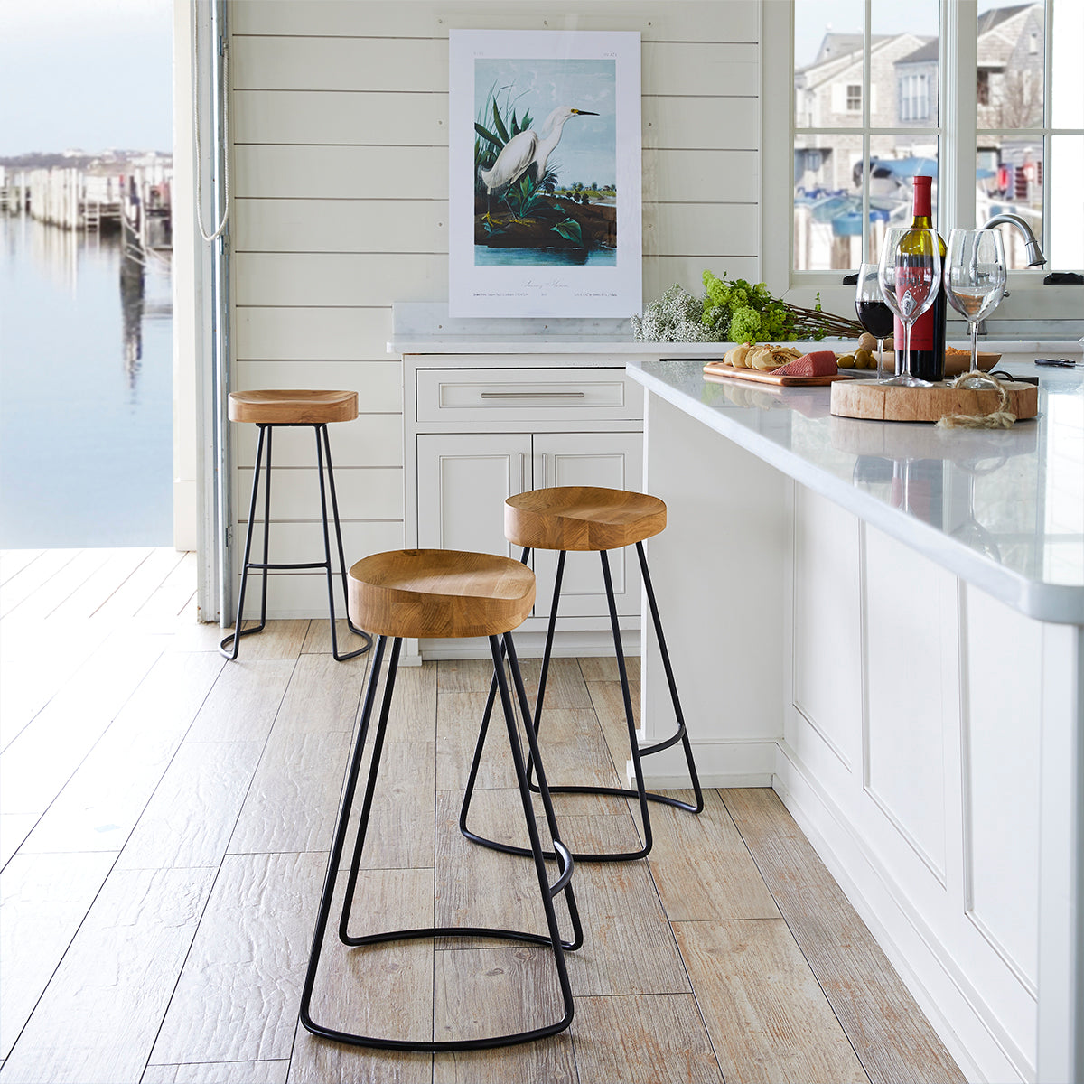 Sleek outlet bar stool