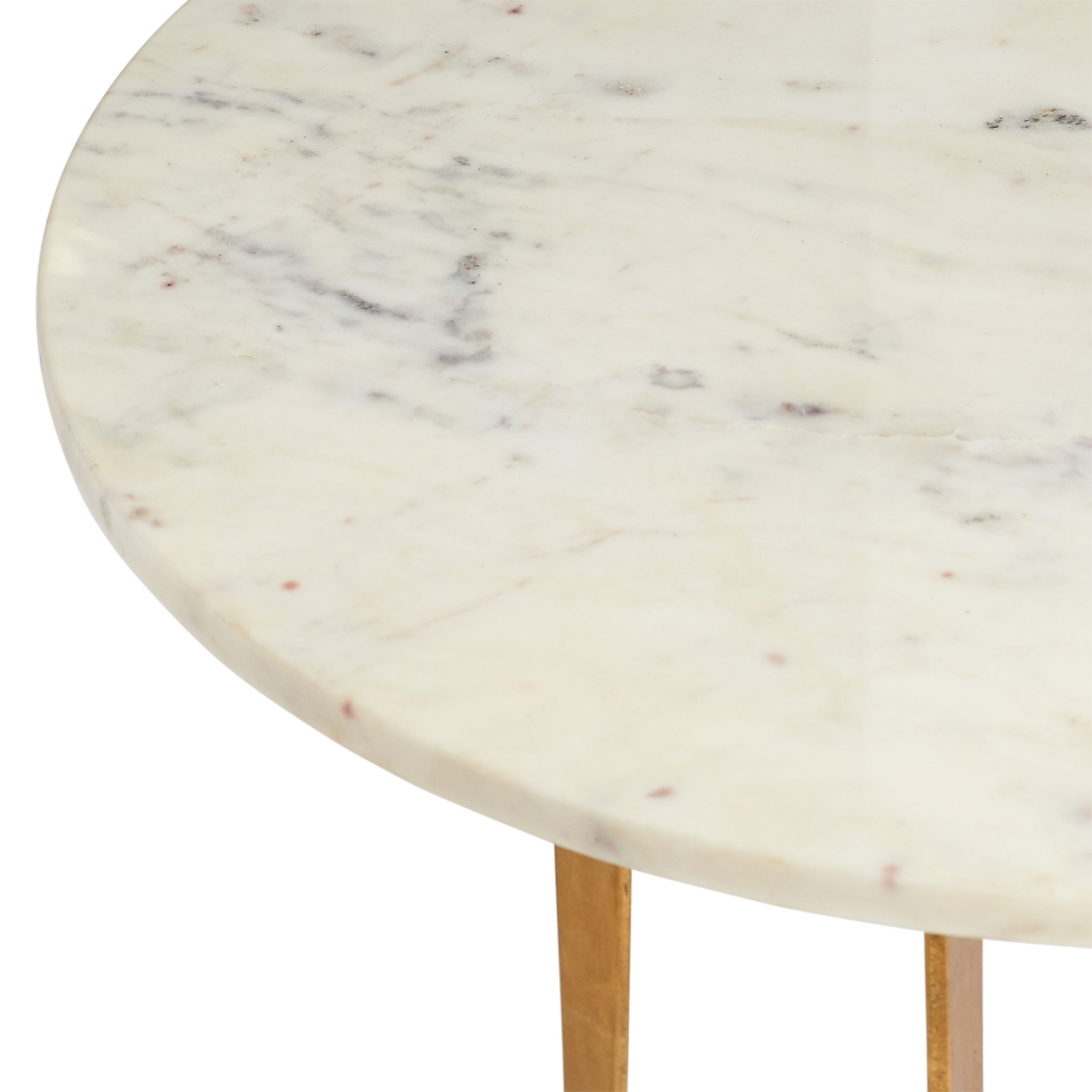 Iron & Marble Side Table