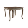 Isometric View of the French Country Dining Table - Weathered on White Background