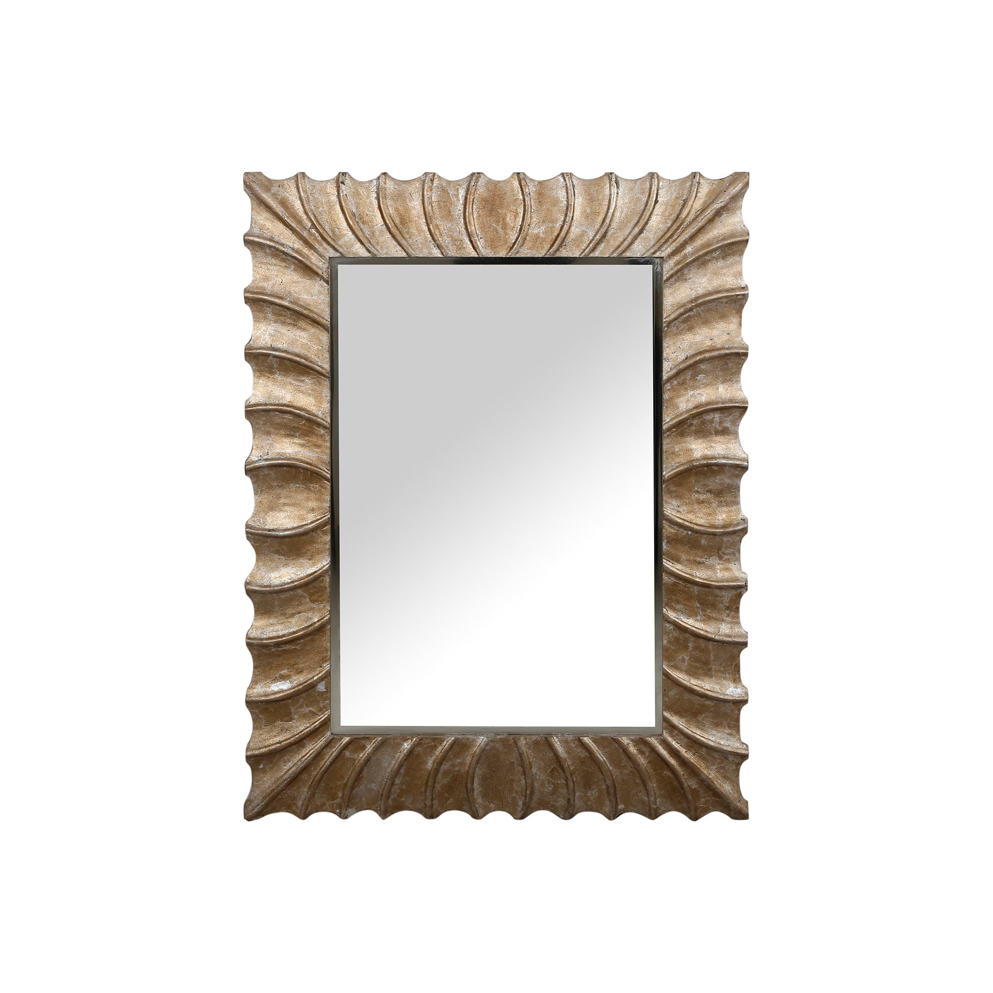 Rekha Sunburst Silver Mirror