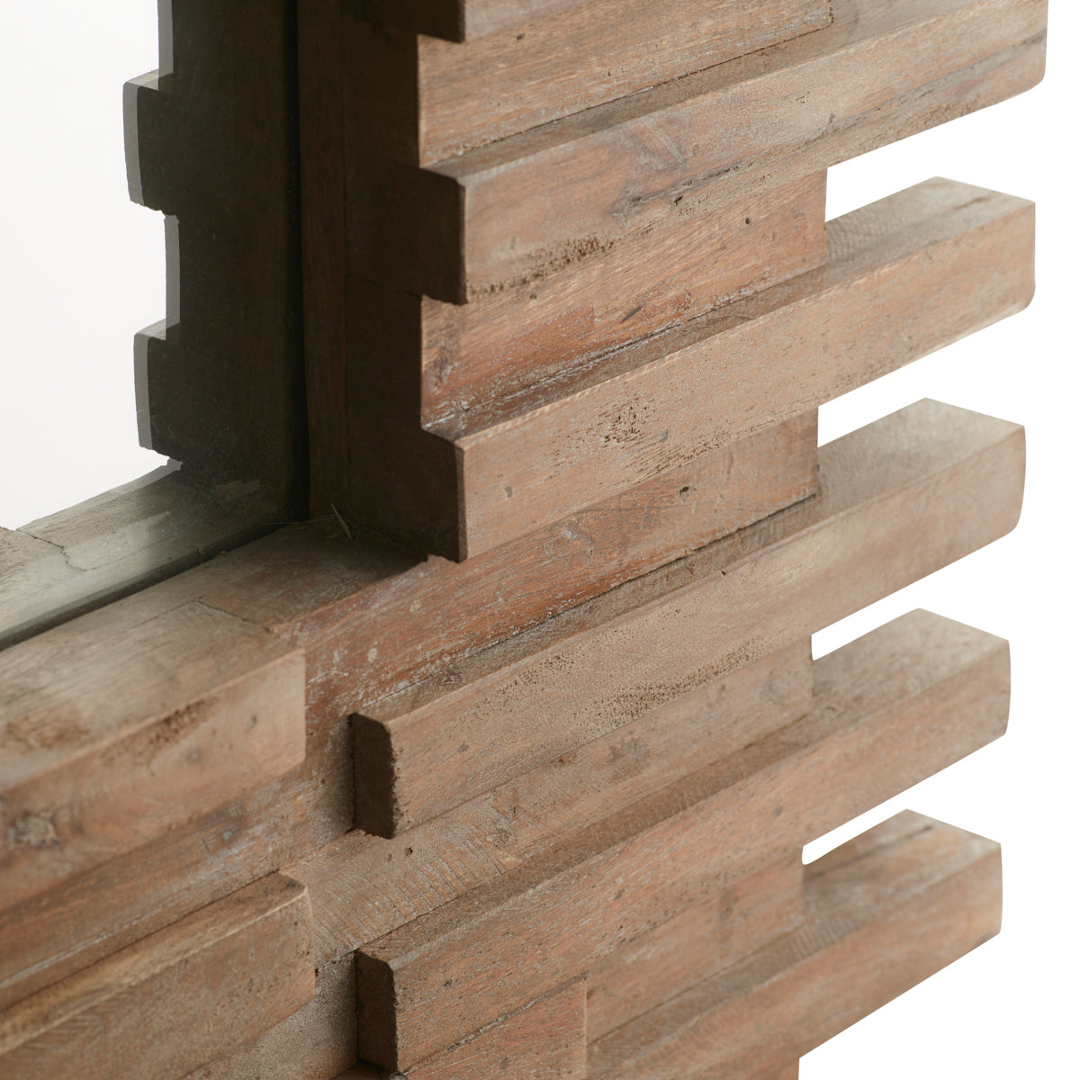 Cordoba Tiled Wood Floor Mirror