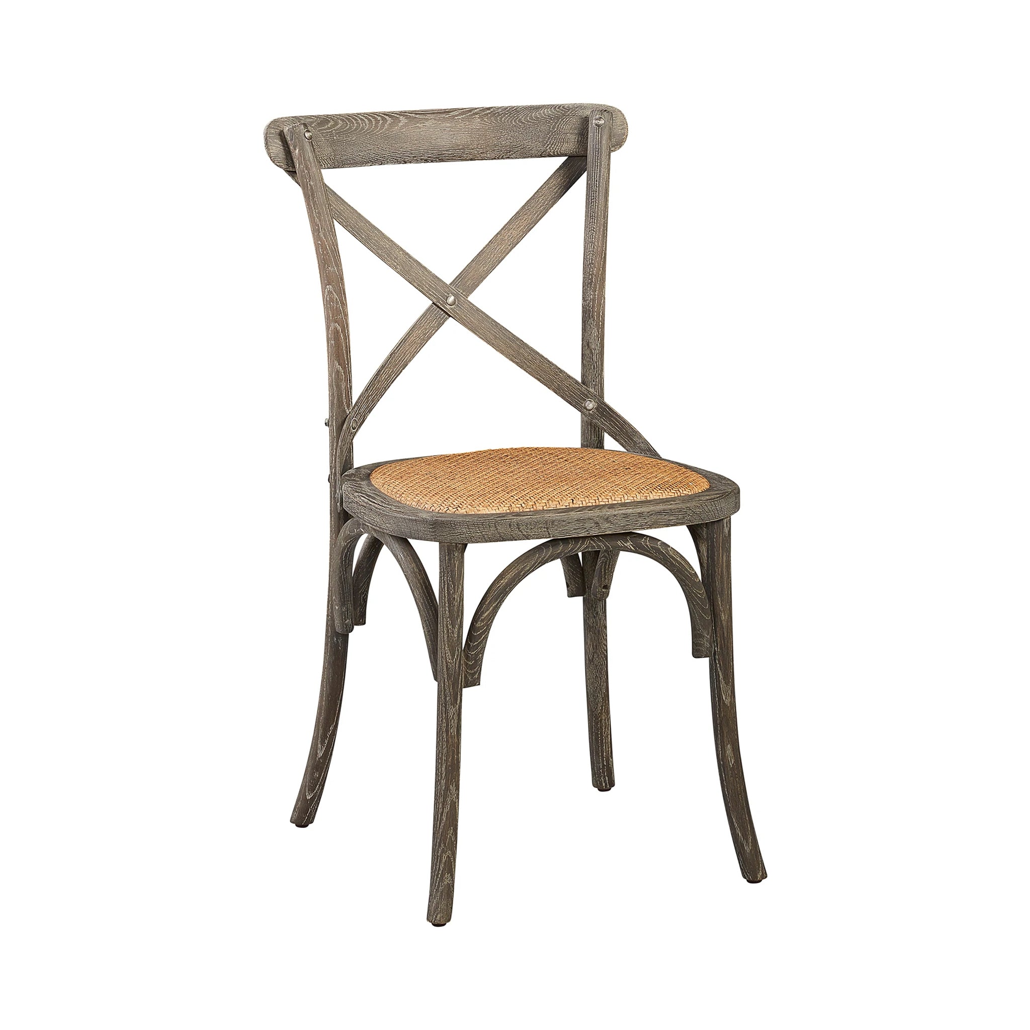 French Cross-Back Dining Chair - Set of 2