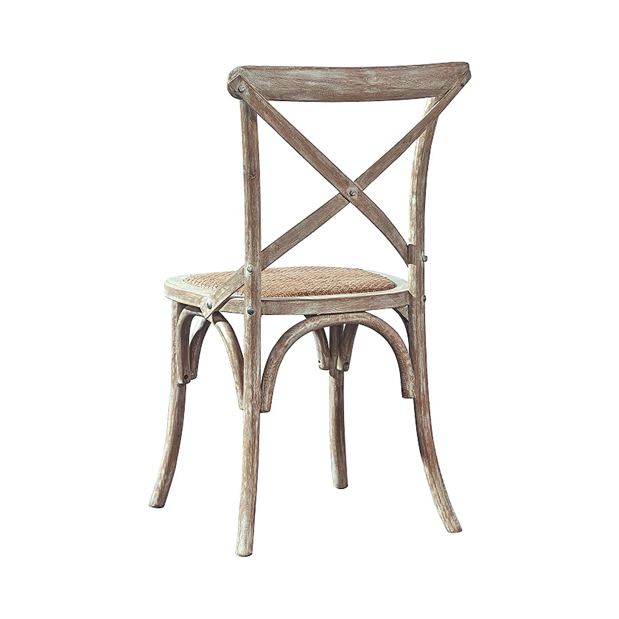 French Cross-Back Dining Chair - Set of 2