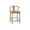 Oak and Seagrass Counter Stool