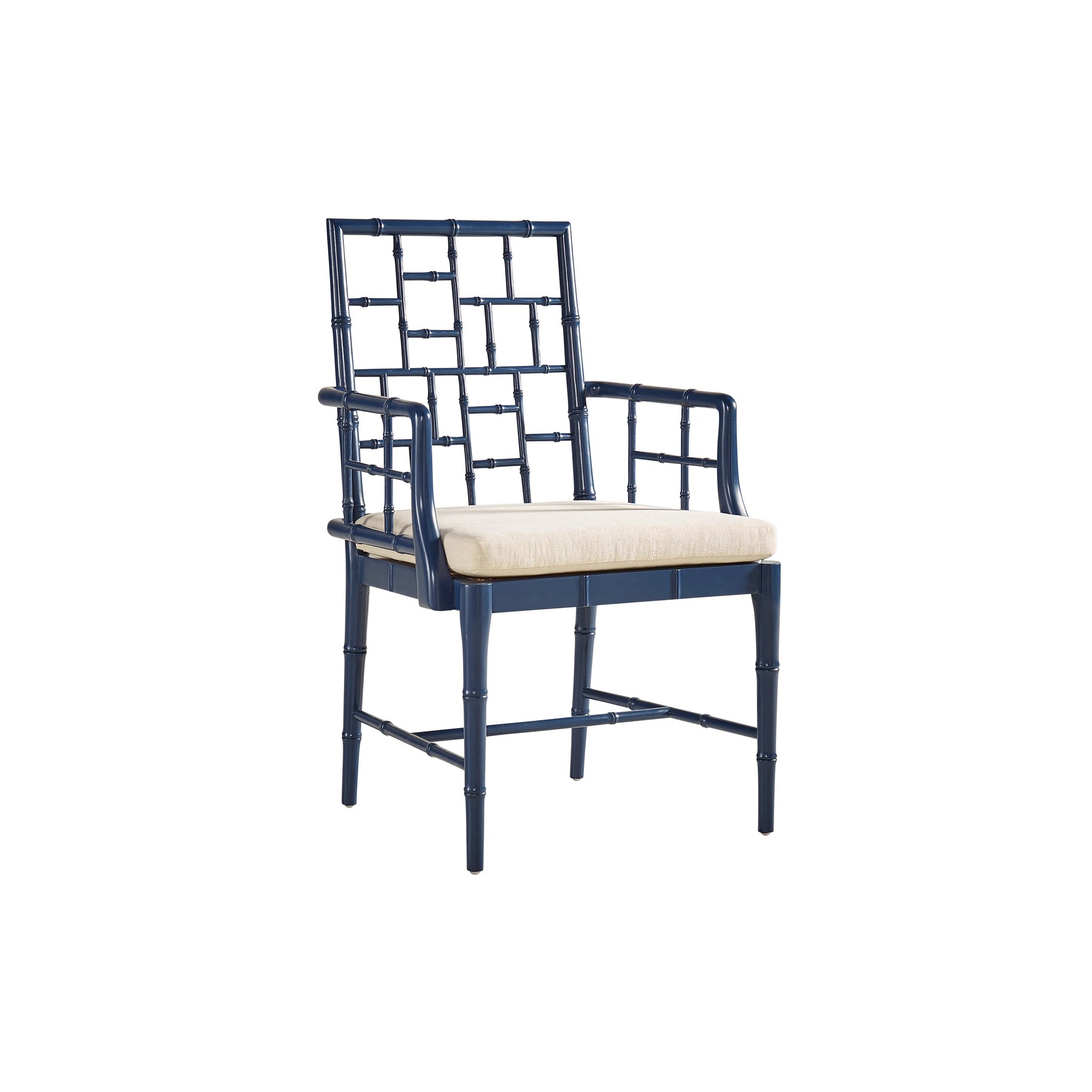 Square Chippendale Bamboo-Look Chair