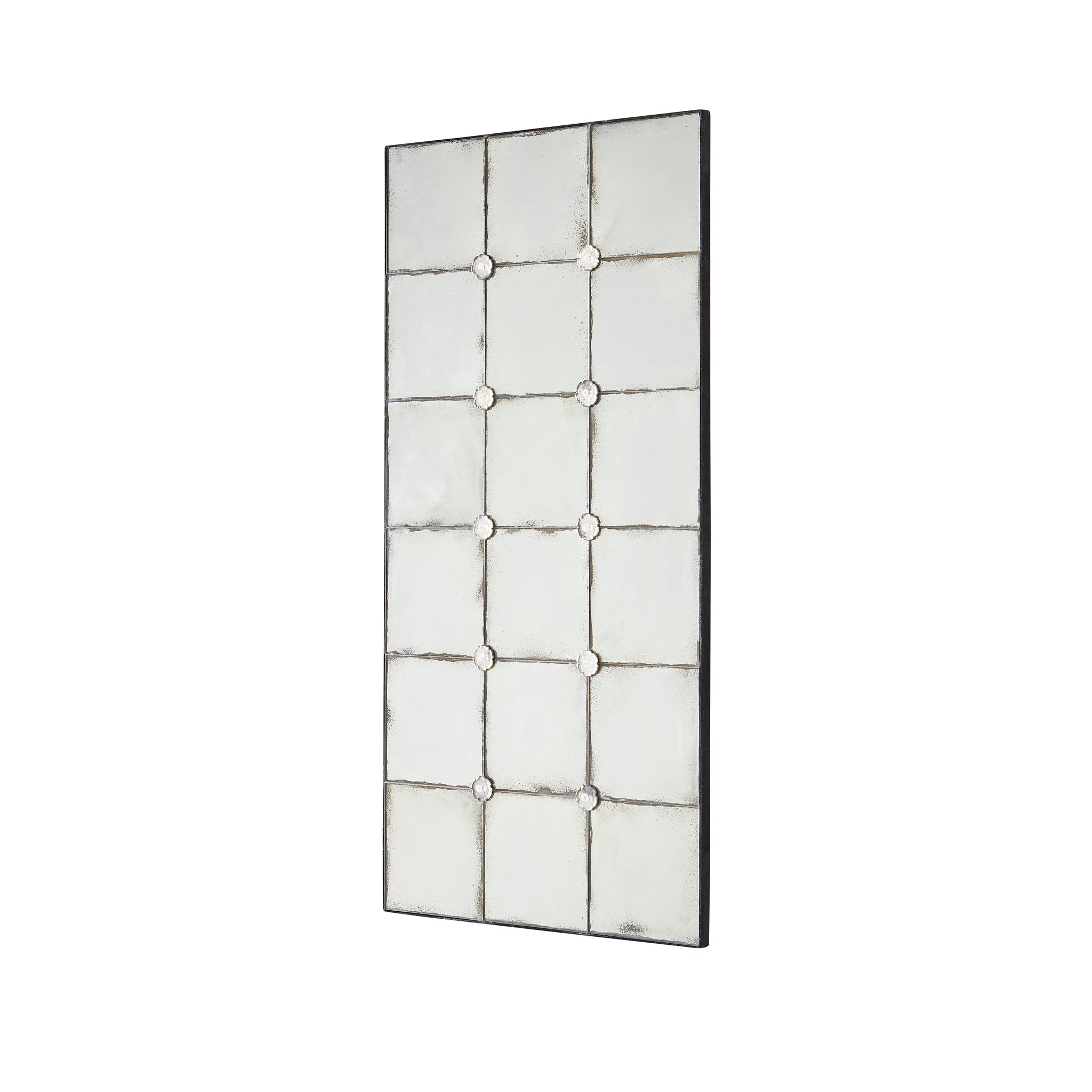 Grid Mirror Design Vintage Rectangular Grid Mirror | Wisteria