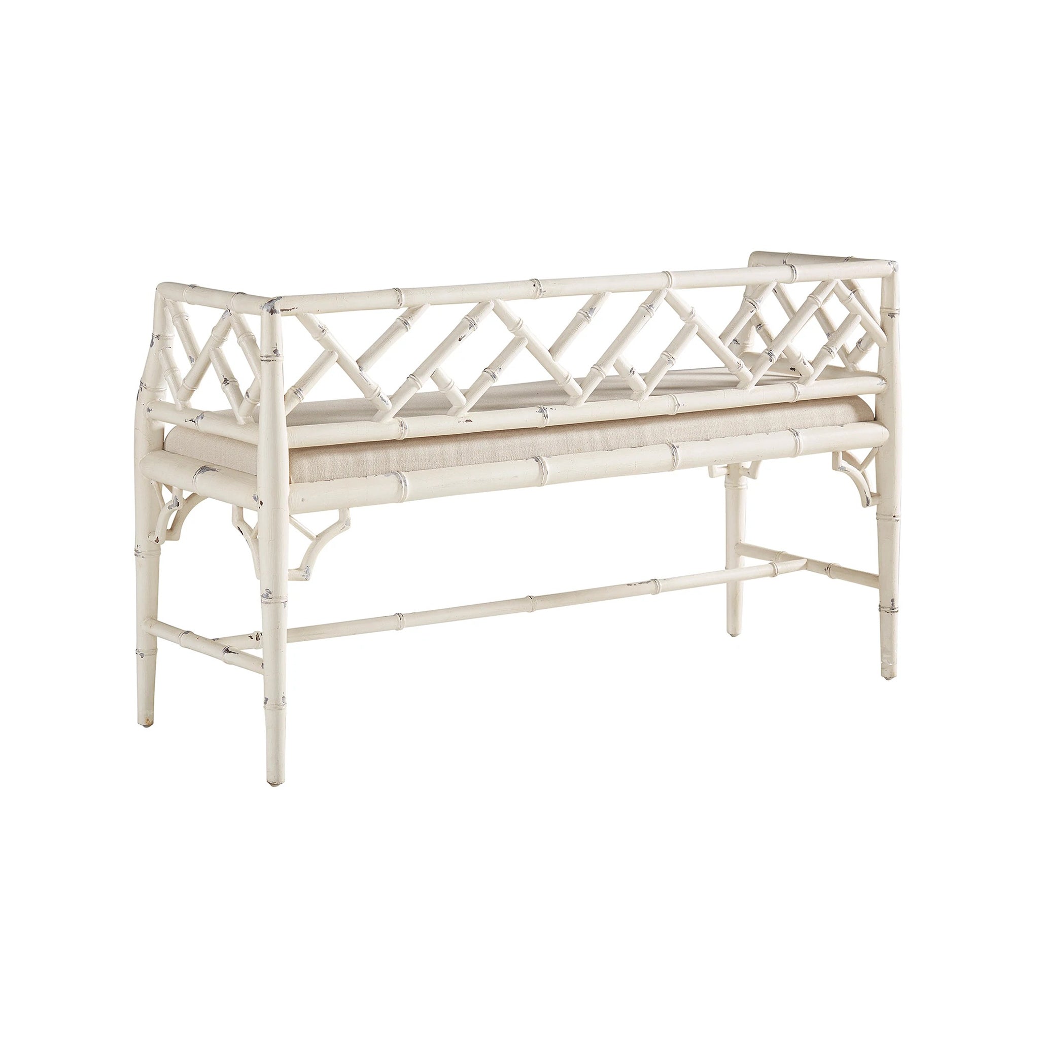 Antique Bamboo-Style Bench