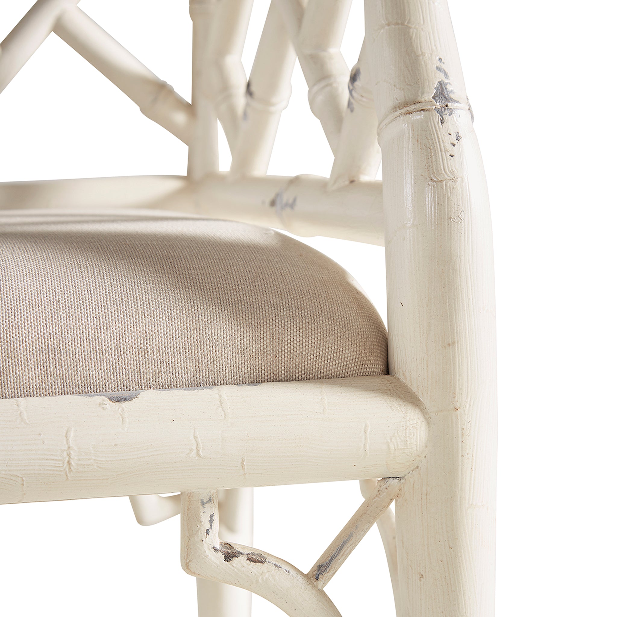 Antique Bamboo-Style Bench