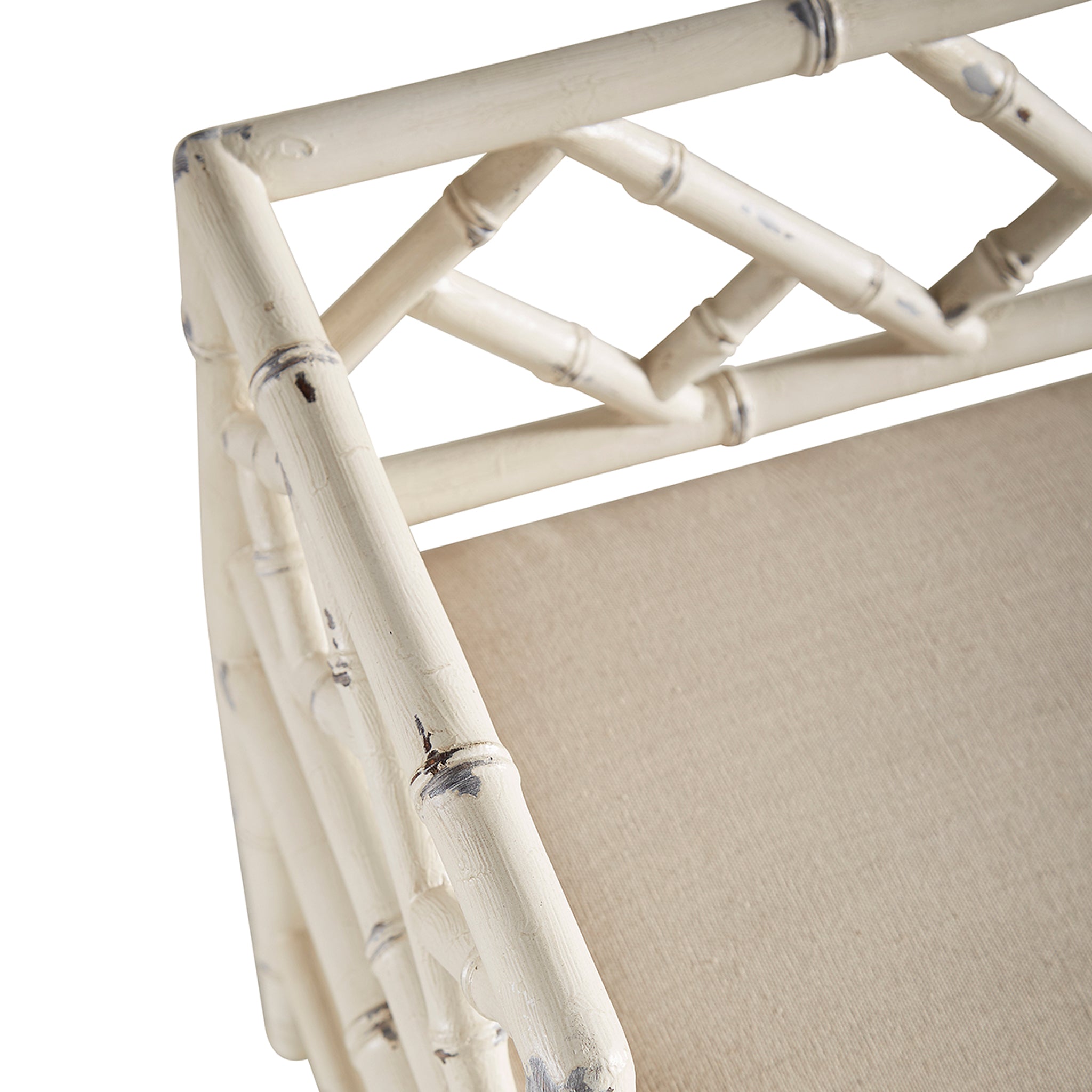 Antique Bamboo-Style Bench