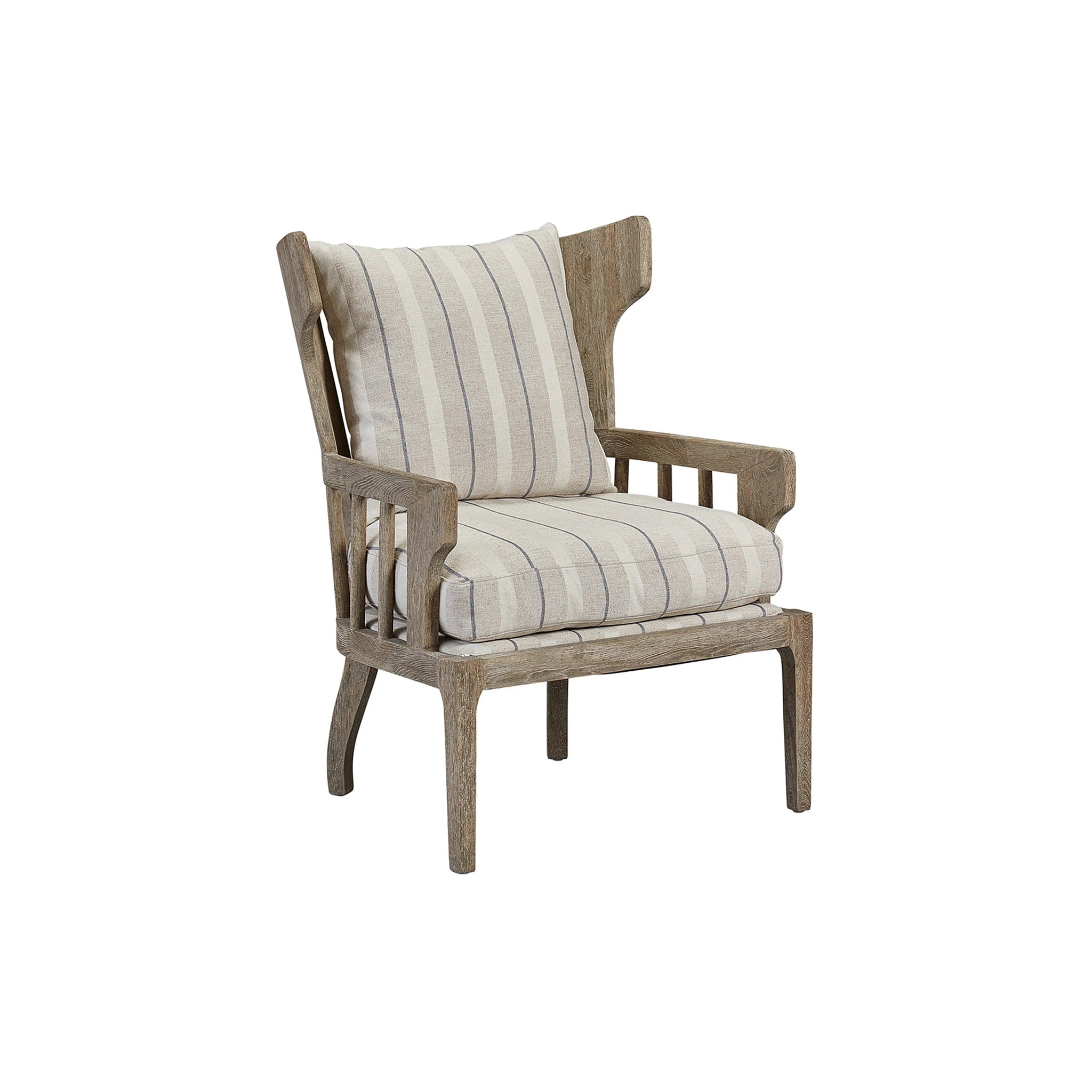 Pine and Driftwood Wingback Chair