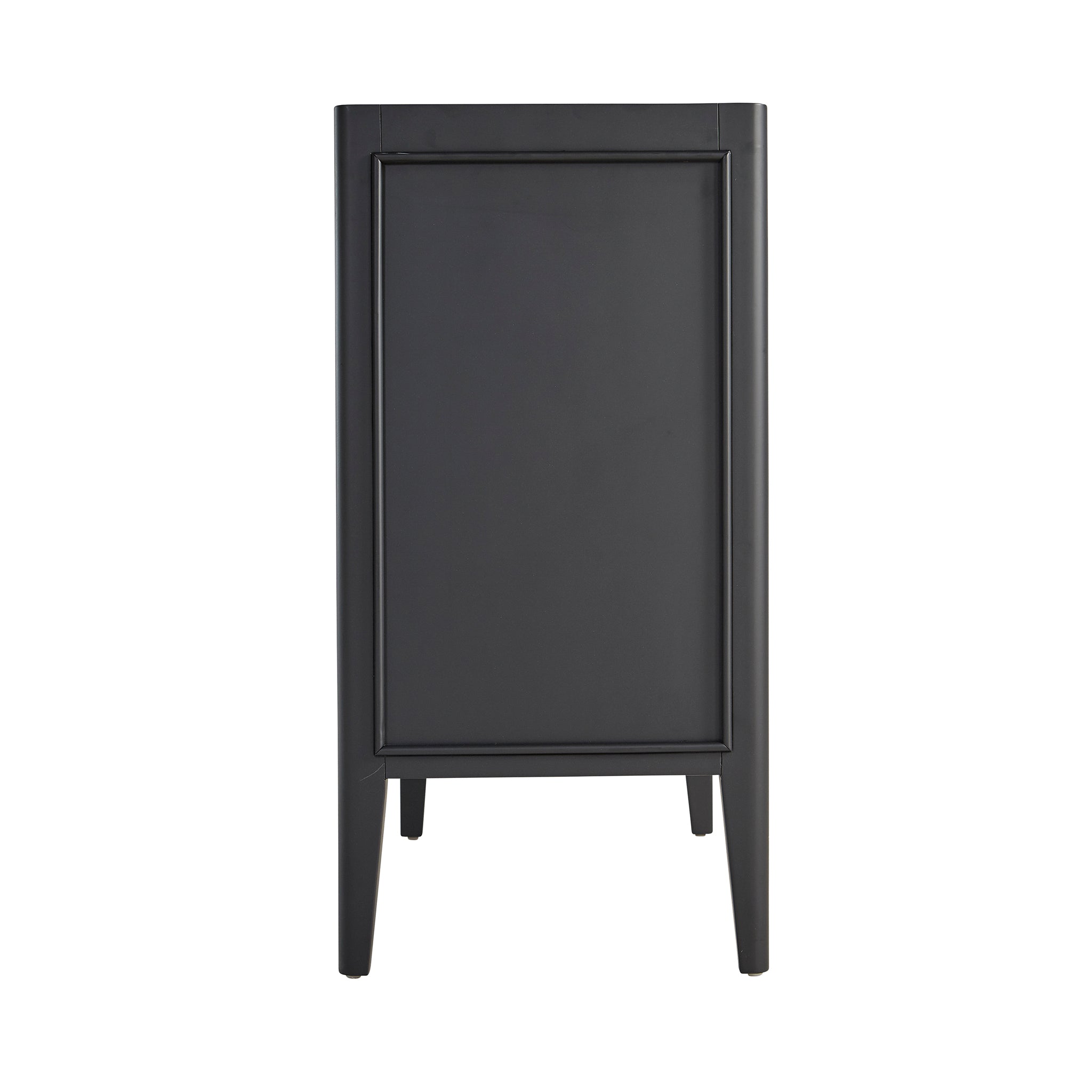 Black Mahogany Concave 3-Drawer Chest