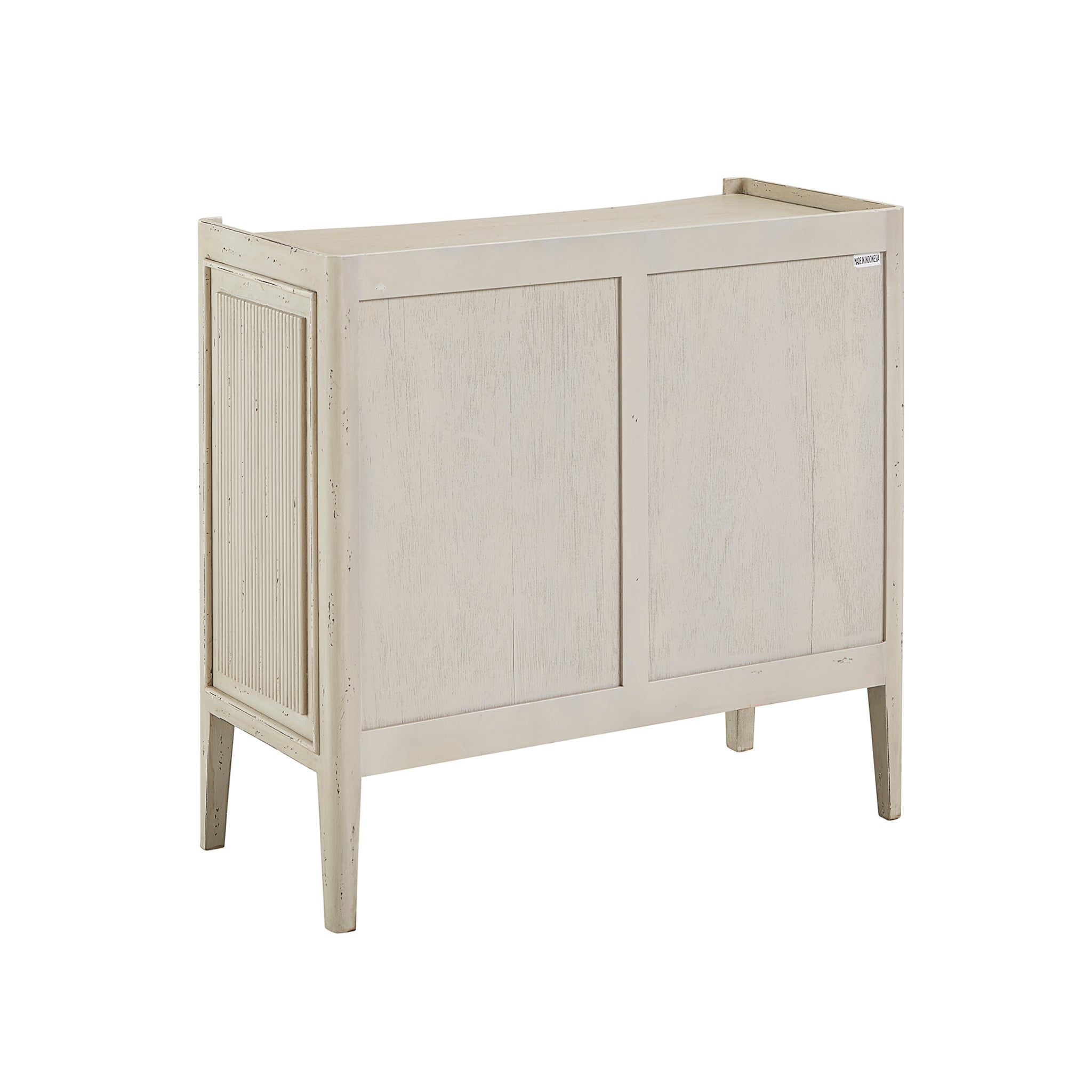 Mahogany Fluted Chest with Star Pulls