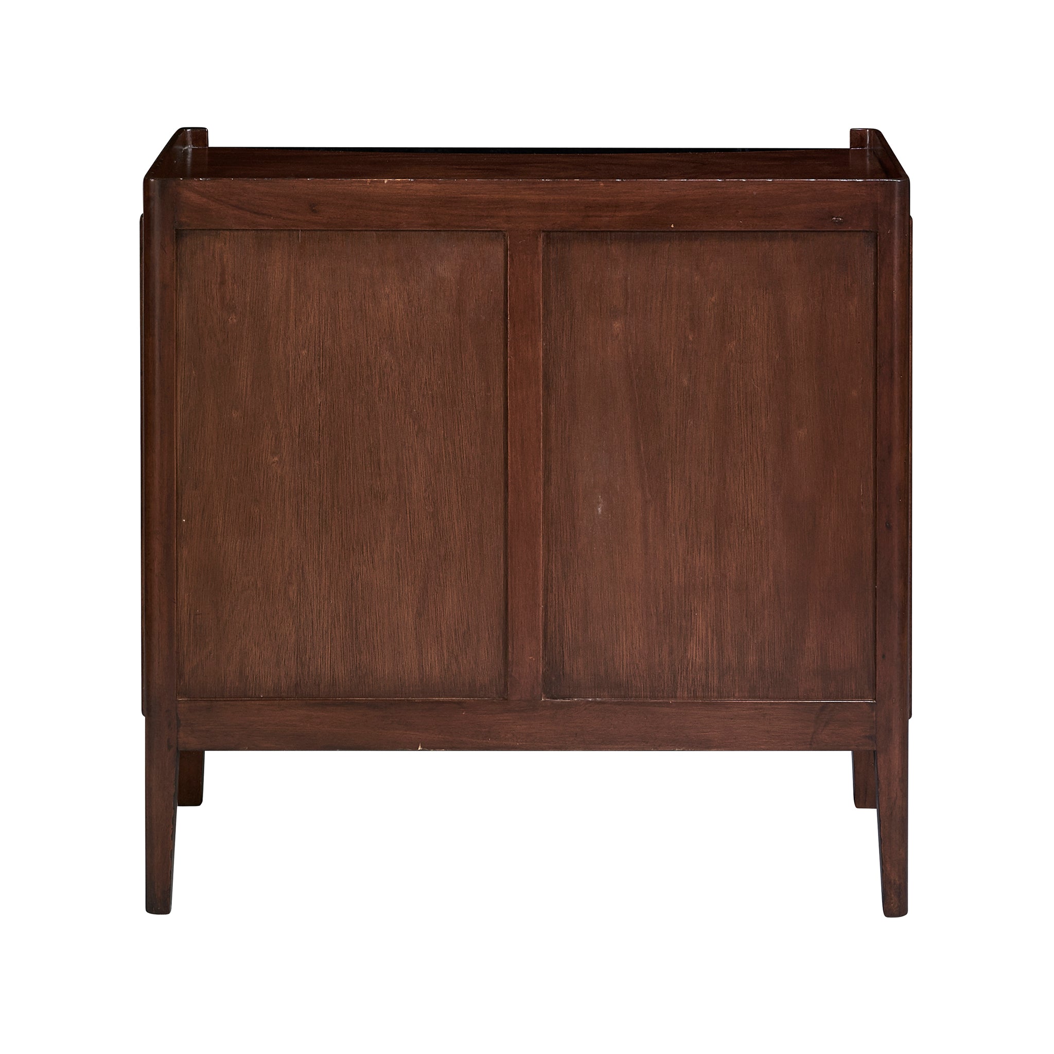 Mahogany Fluted Chest with Star Pulls