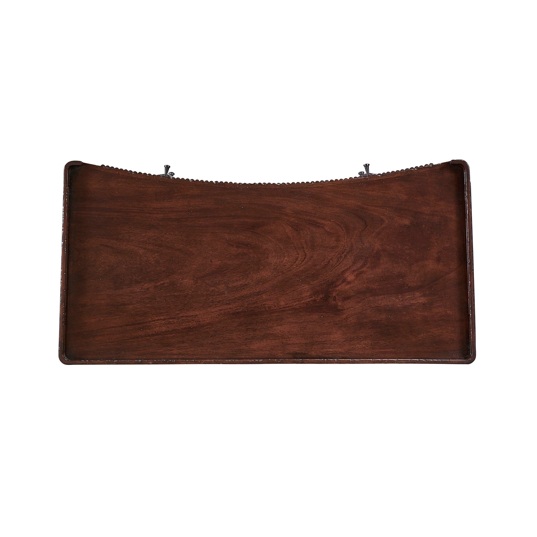 Mahogany Fluted Chest with Star Pulls