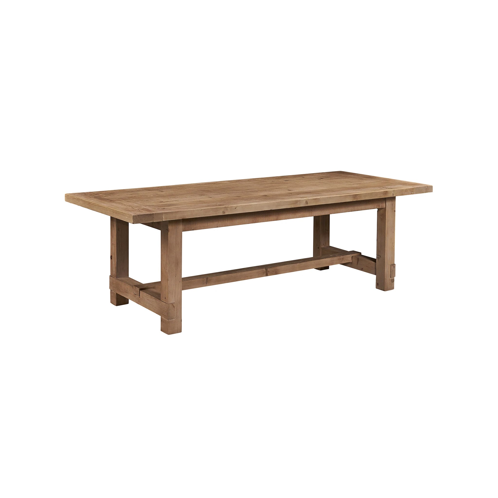 Gray Finish Rectangular Extension Pine Dining Table