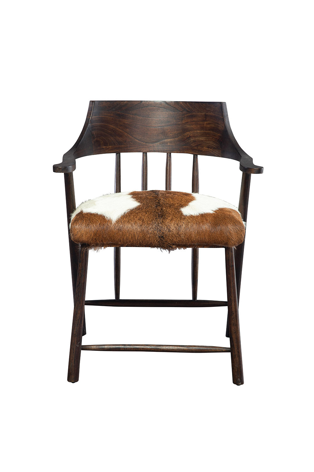 Hair on Hide Oak Dining Chair