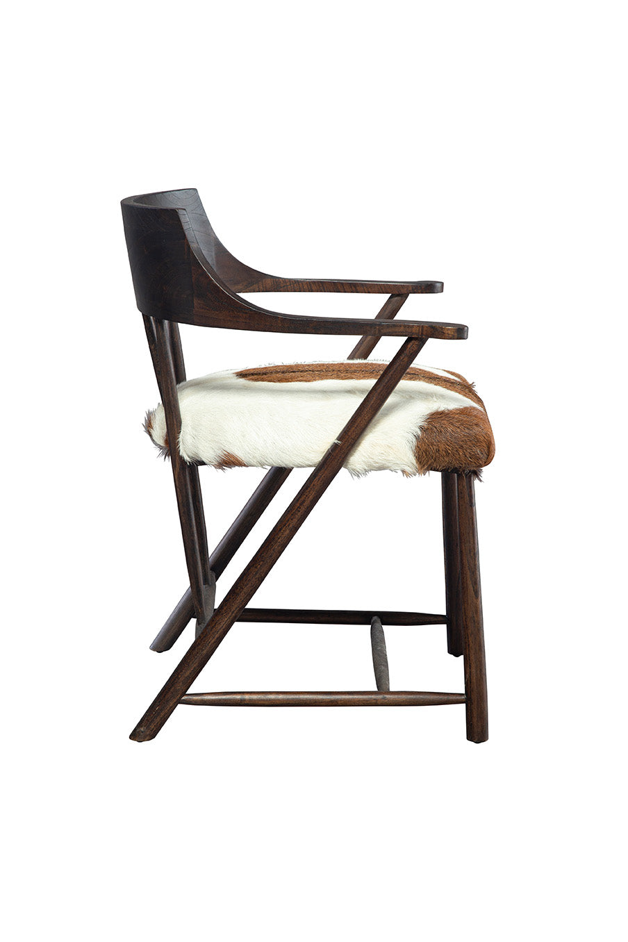 Hair on Hide Oak Dining Chair