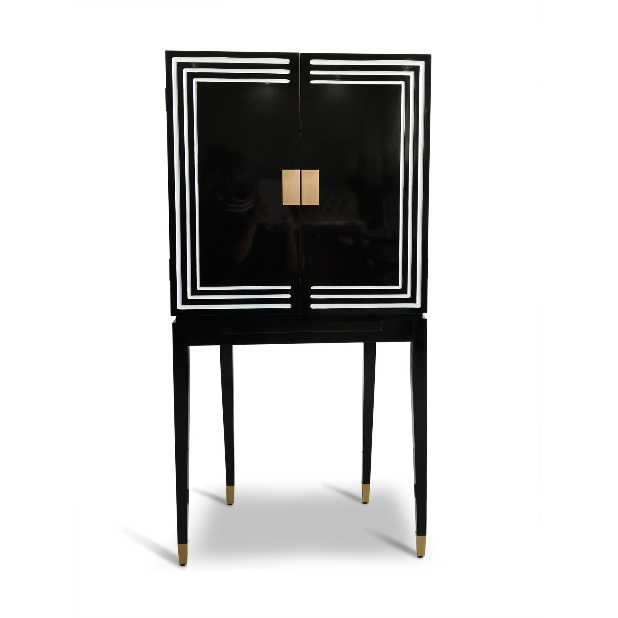 The Curator's Black Bar Cabinet
