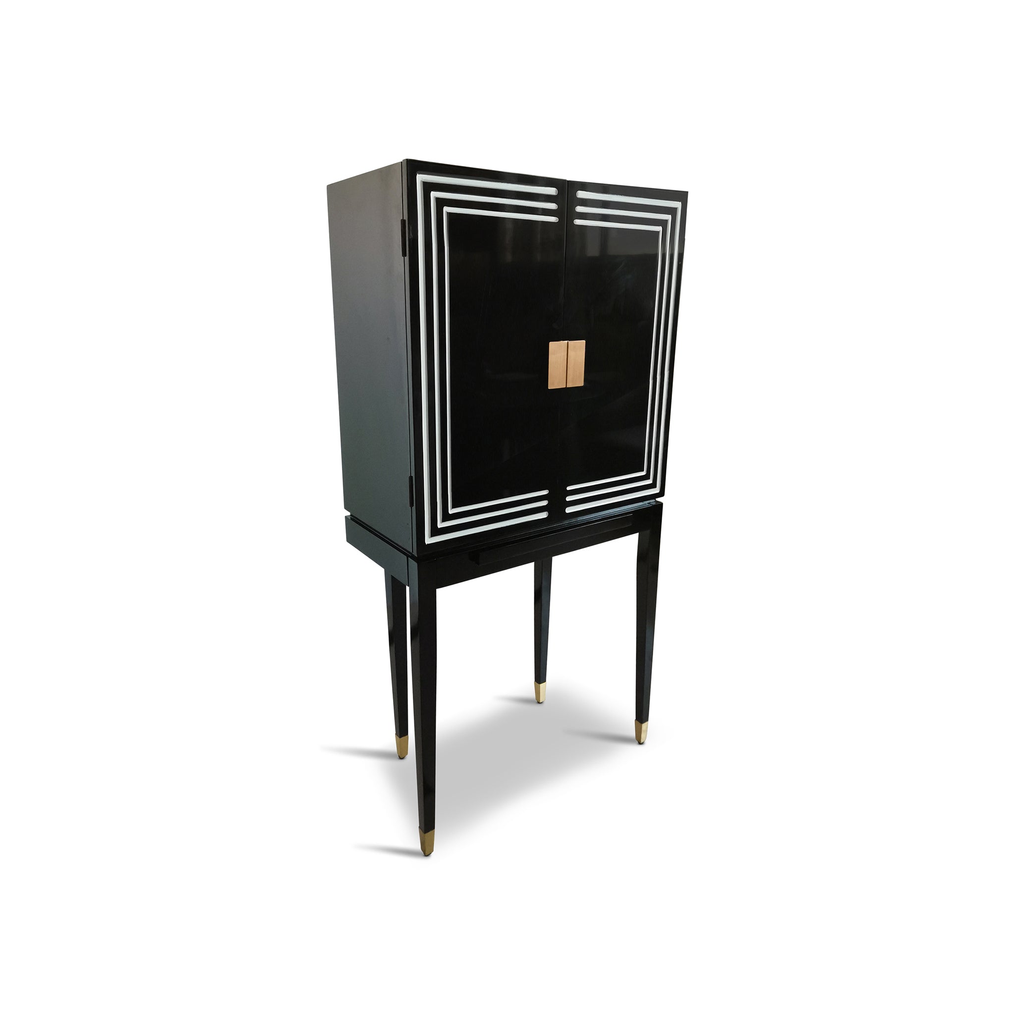 The Curator's Black Bar Cabinet