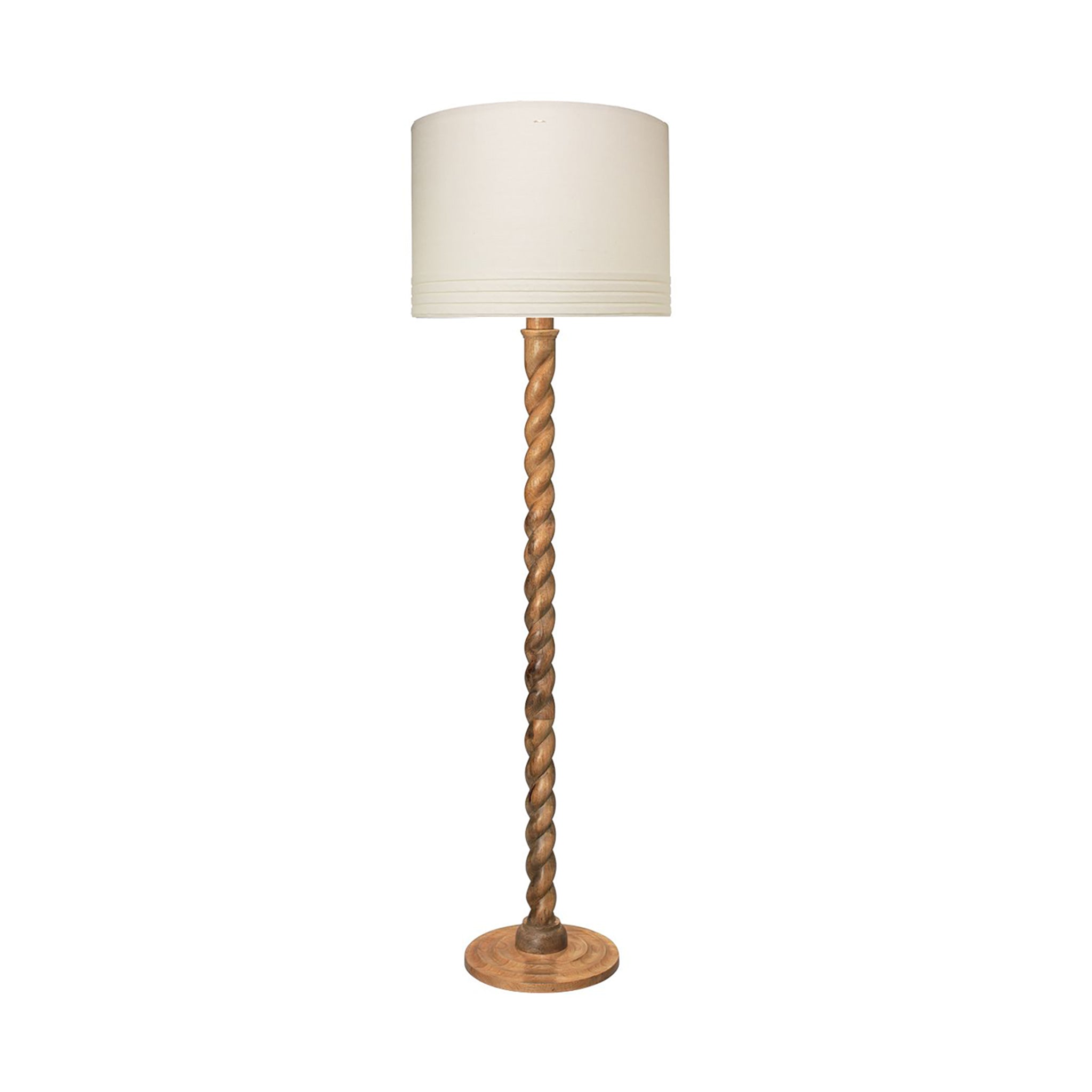 Neriso Carved Wood Floor Lamp