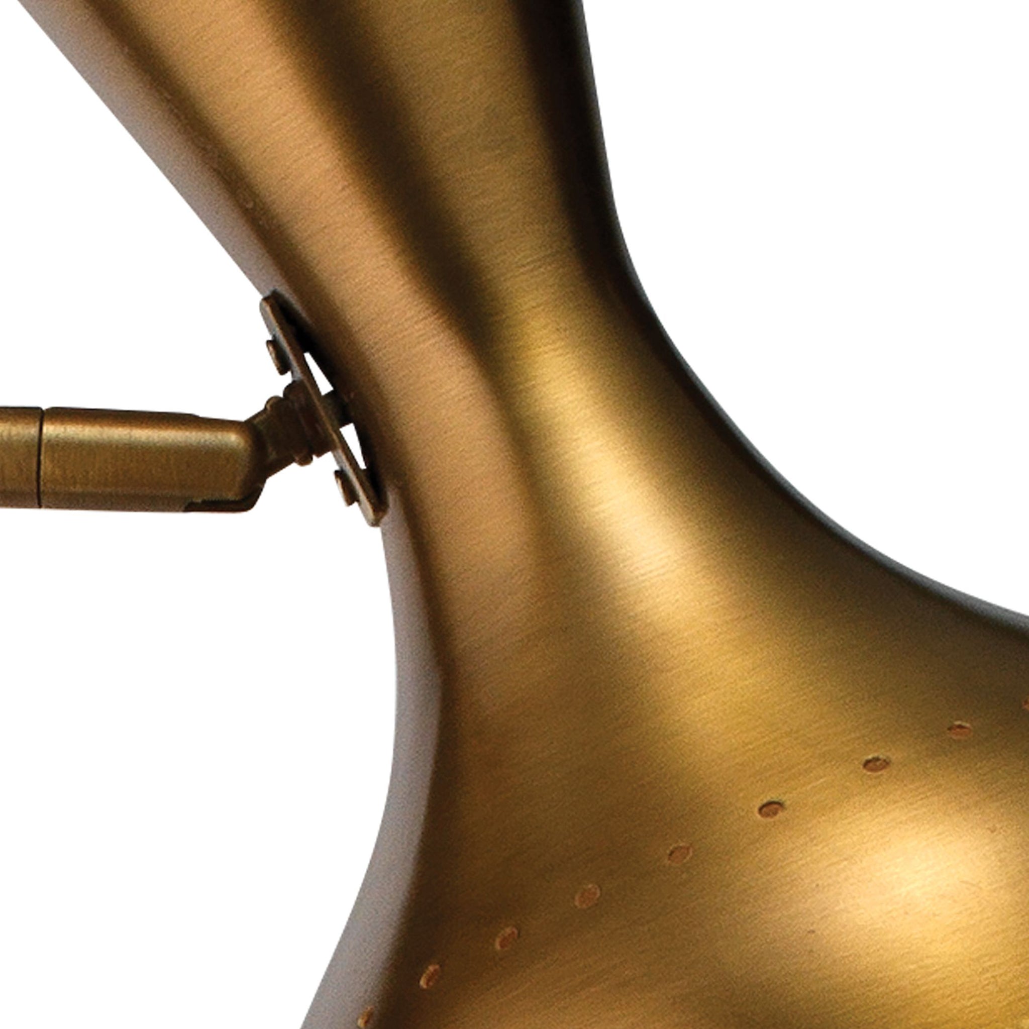 Spotlight Swing Arm Lamp in Antique Brass