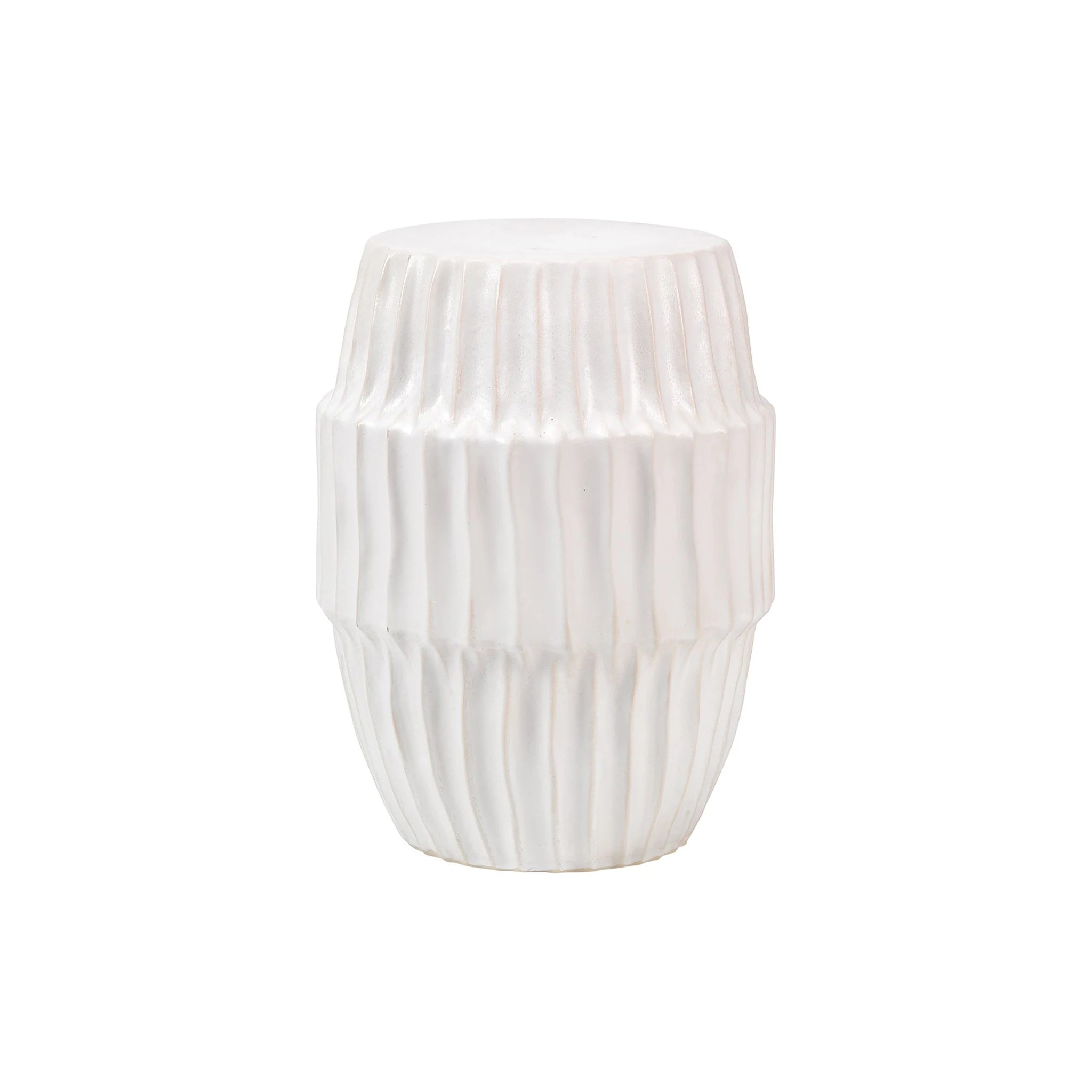 Neolithic Side Table in White Ombre