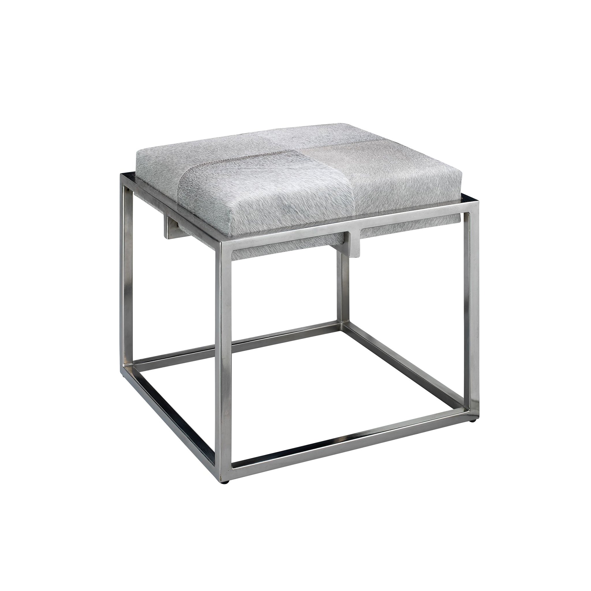 Vail Stool in Gray Hide
